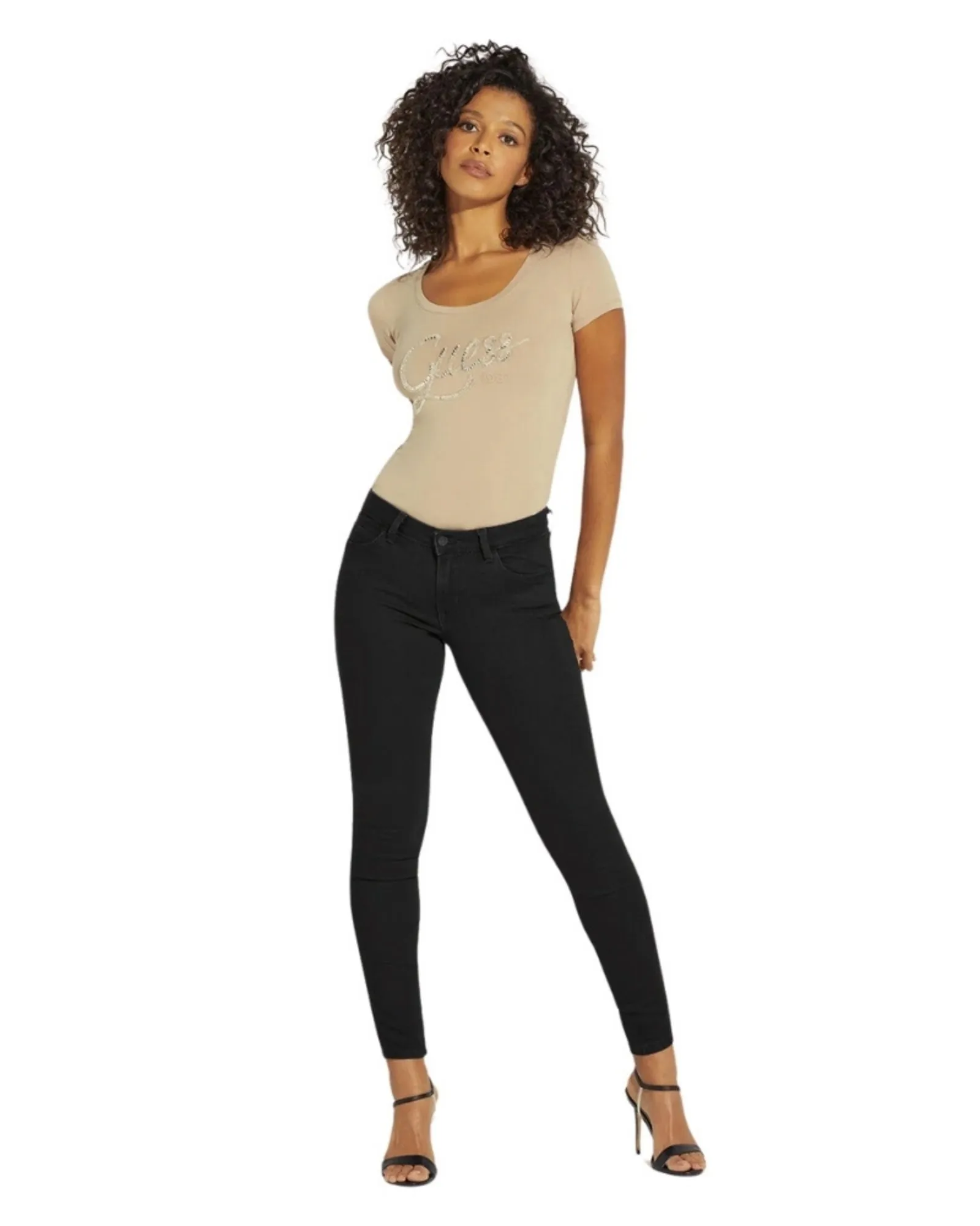 1981 High-Rise Skinny Fit Jeans - Carrie Black Wash
