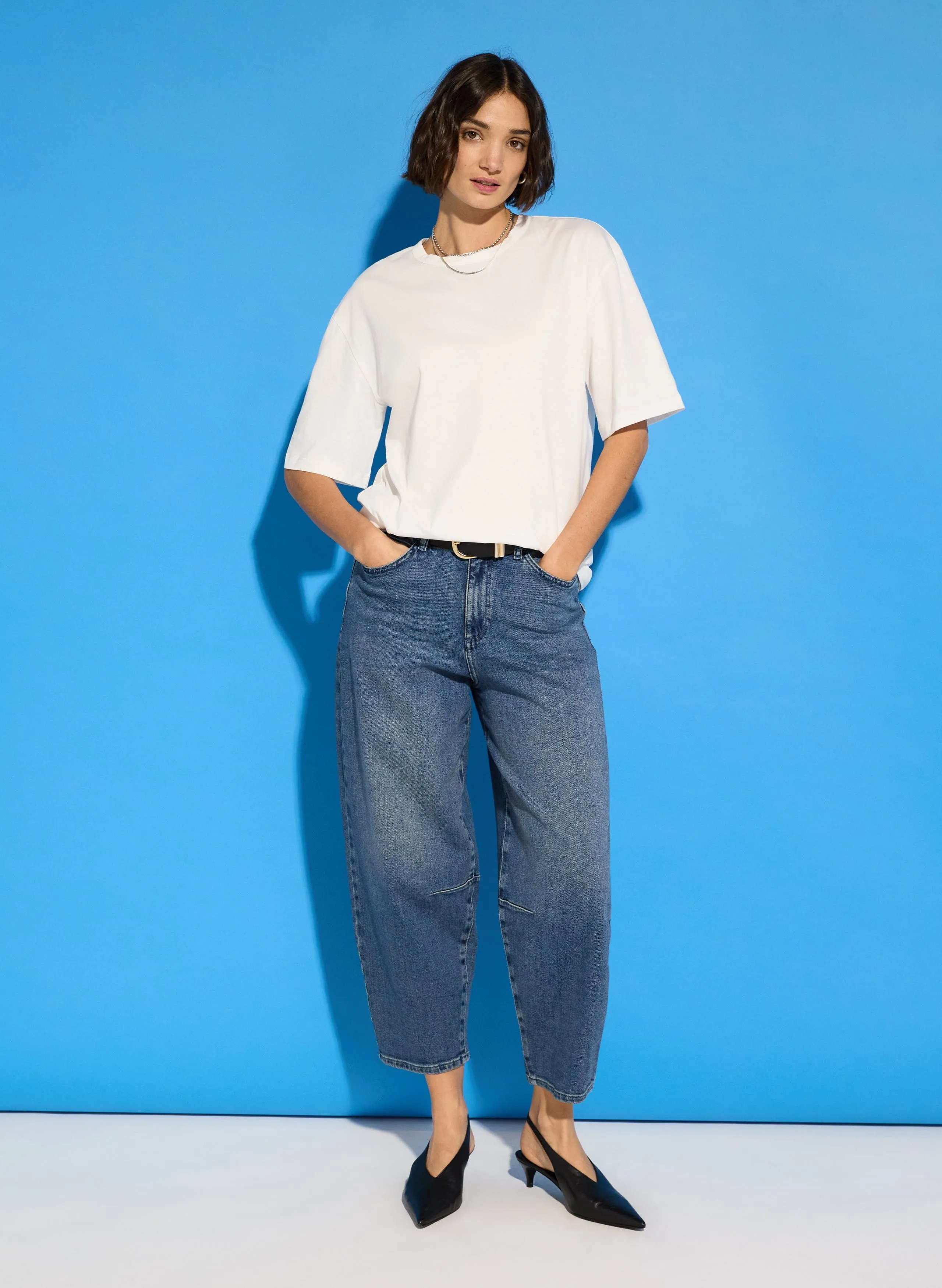 Alana Organic Cotton Relaxed Tee | Pure White
