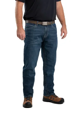 Berne Mens Granite Cotton Blend Highland Flex Regular Straight Leg Jeans 40X32