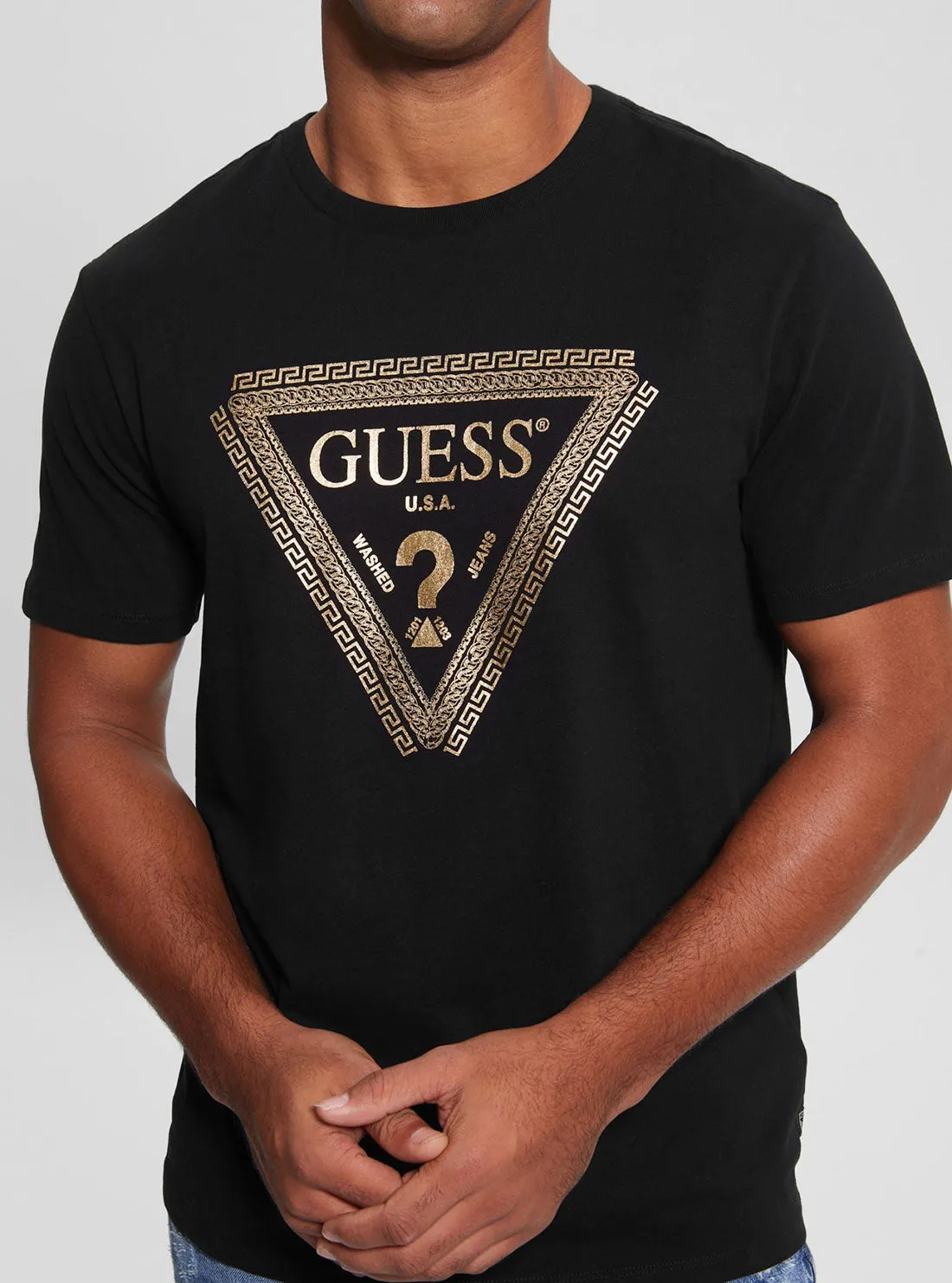 Black Chain Logo T-Shirt