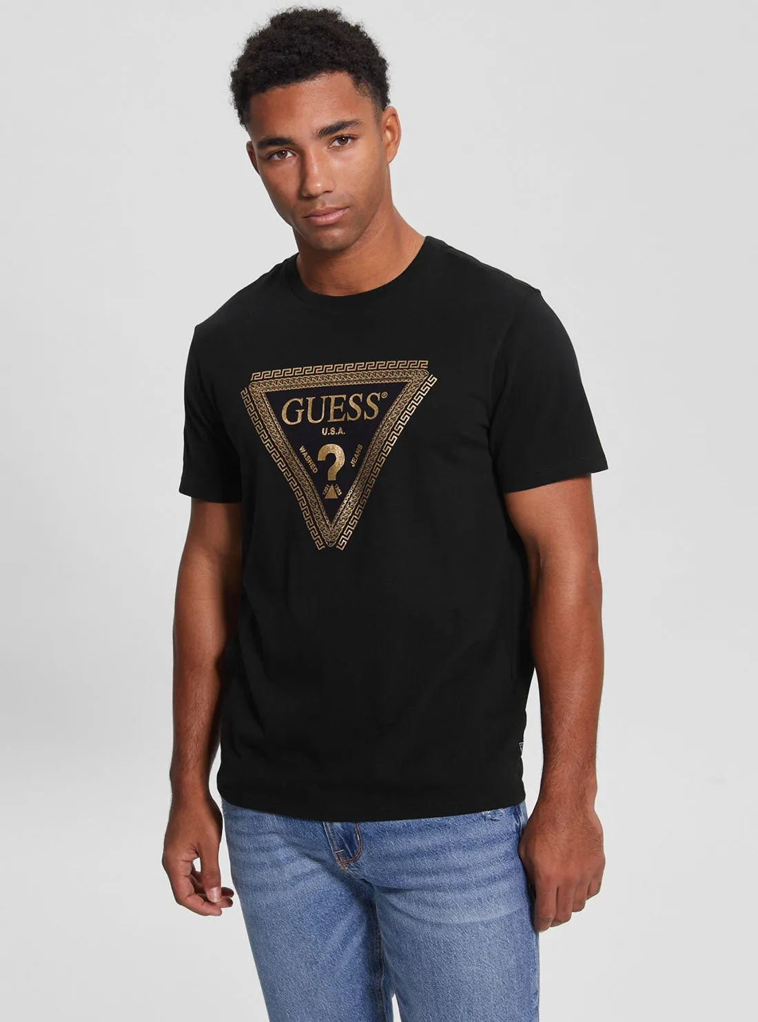 Black Chain Logo T-Shirt