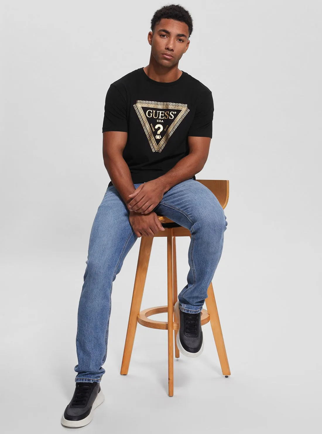 Black Chain Logo T-Shirt