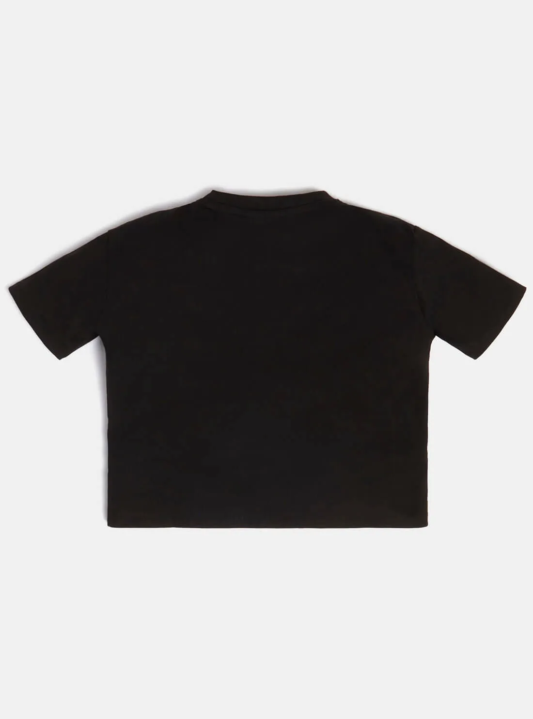 Black Metallic Midi Logo T-Shirt (8-16)
