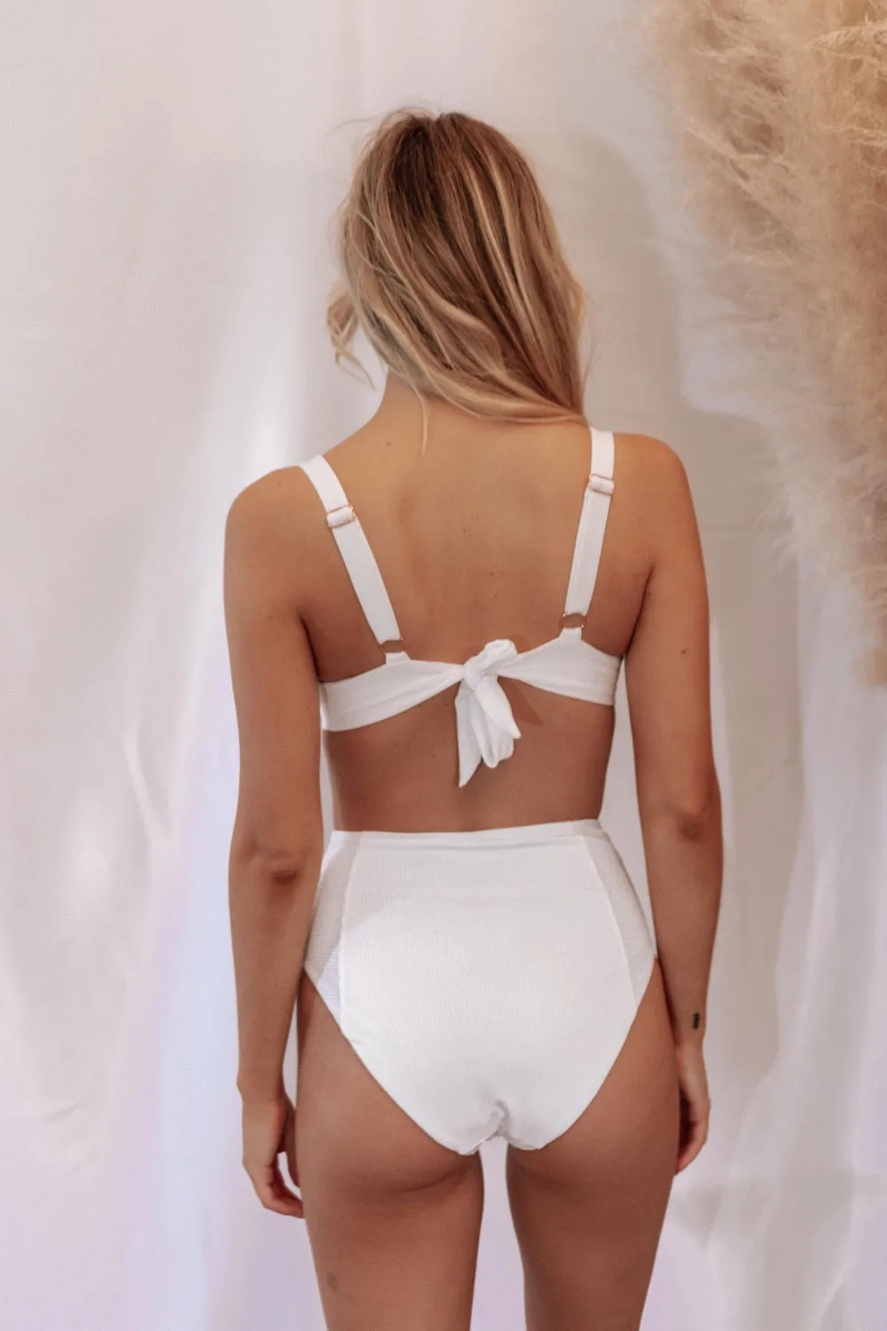 Blair High-Waist Bottoms - Sustainable - White