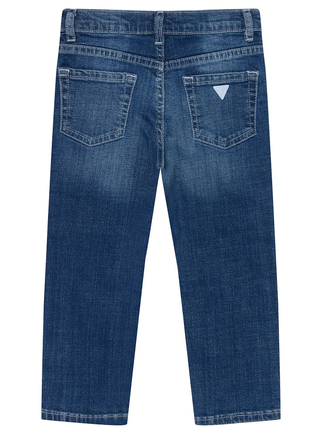 Blue Denim Straight Leg Jeans (2-7)