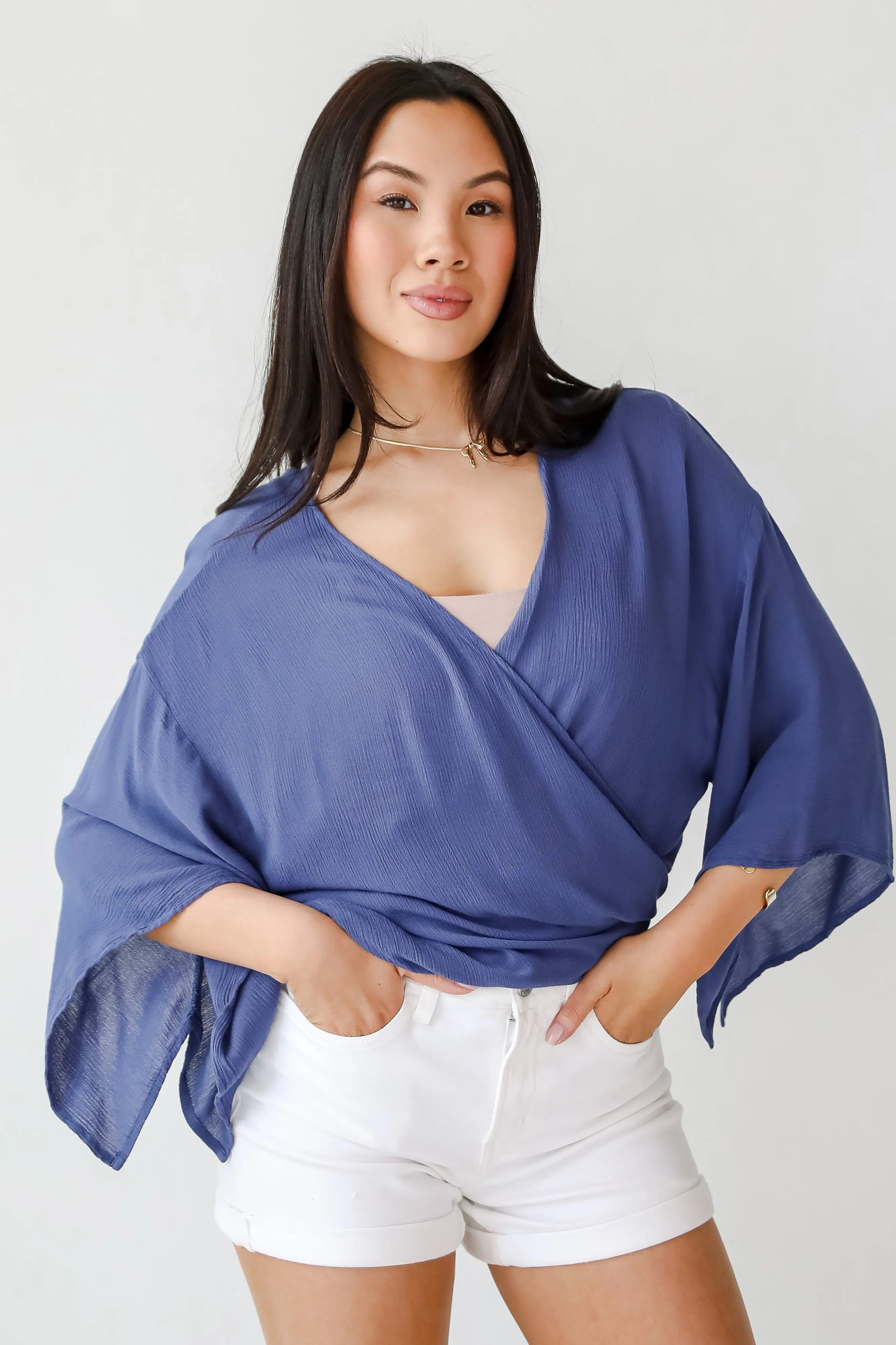Breezy Days Tie-Front Blouse