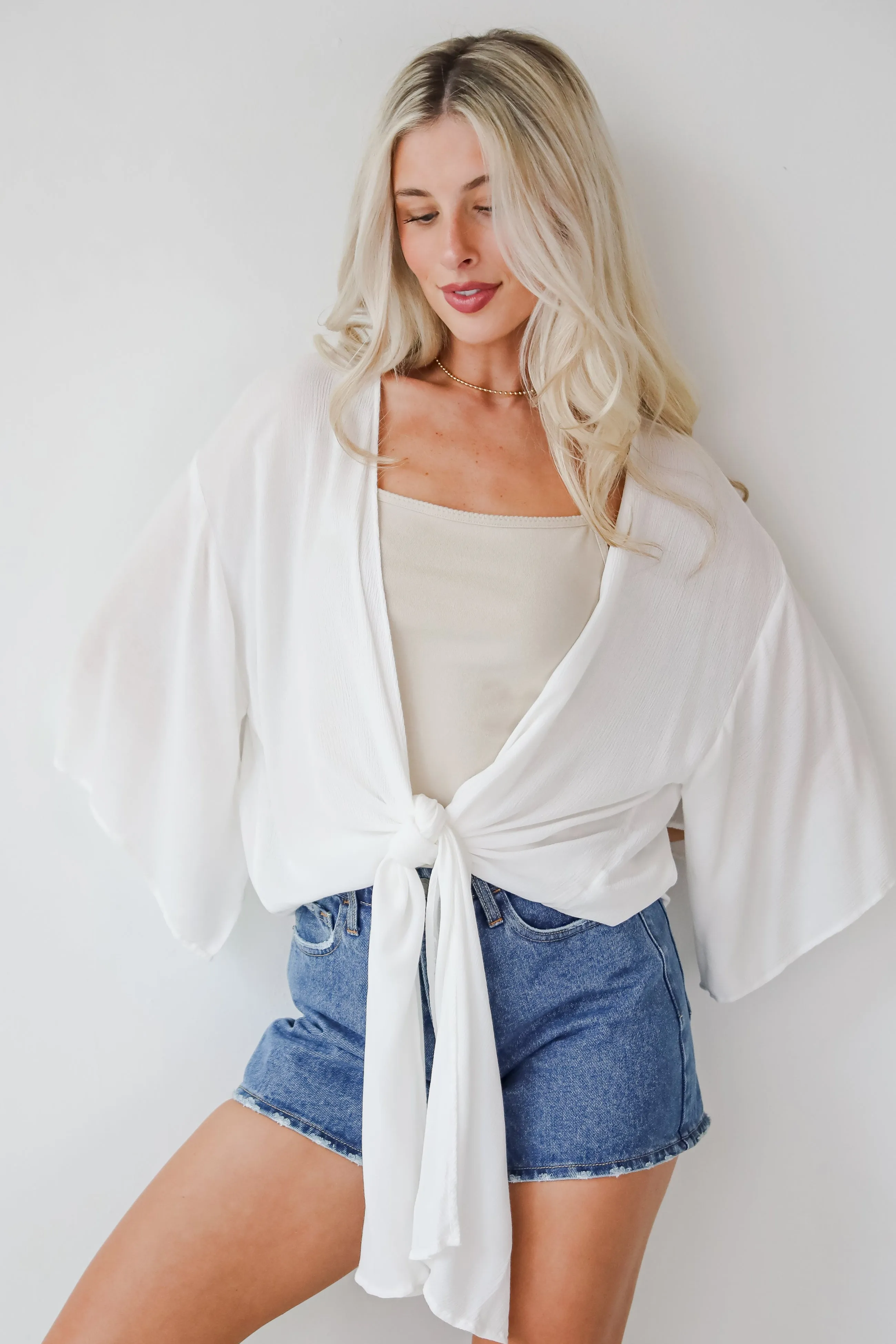 Breezy Days Tie-Front Blouse