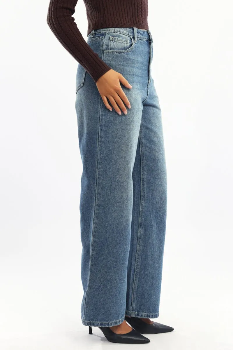 Denim Baggy Jeans Low Rise