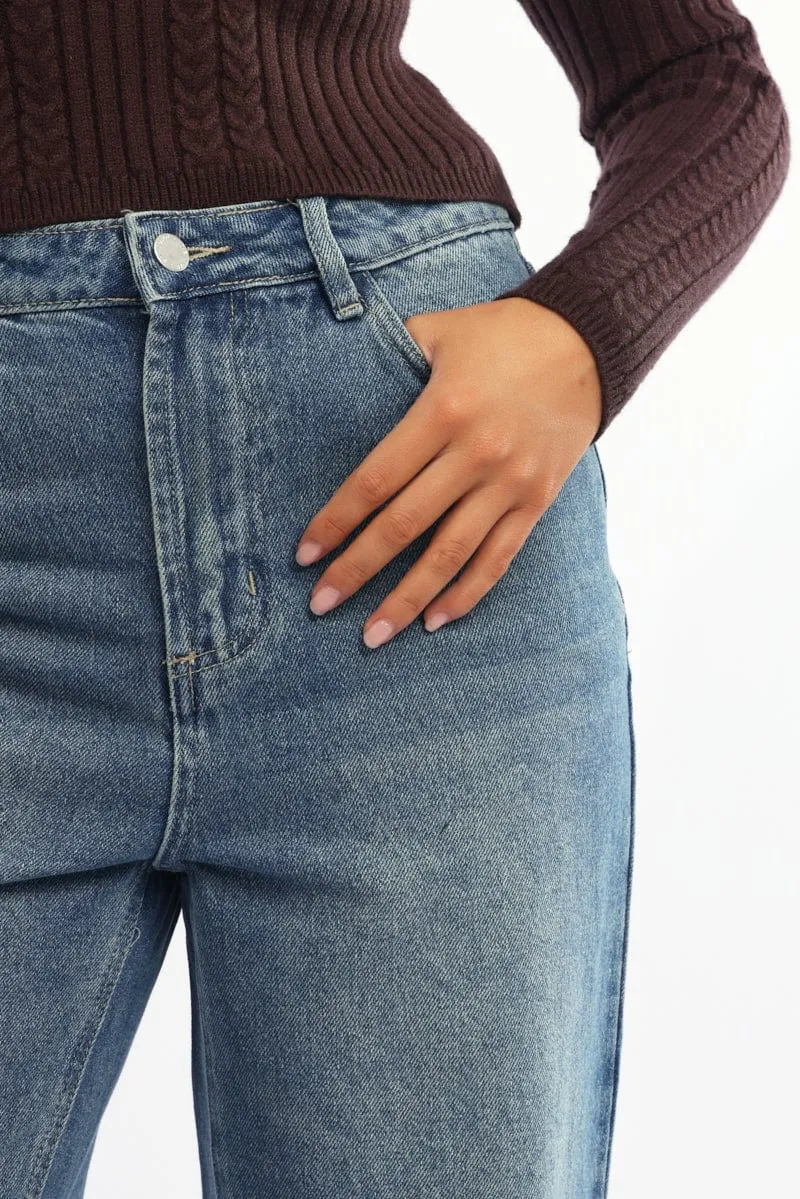 Denim Baggy Jeans Low Rise