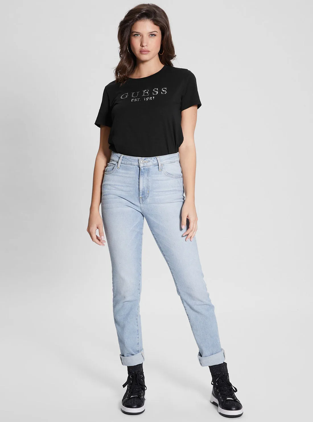 Eco Black 1981 Crystal Logo T-Shirt