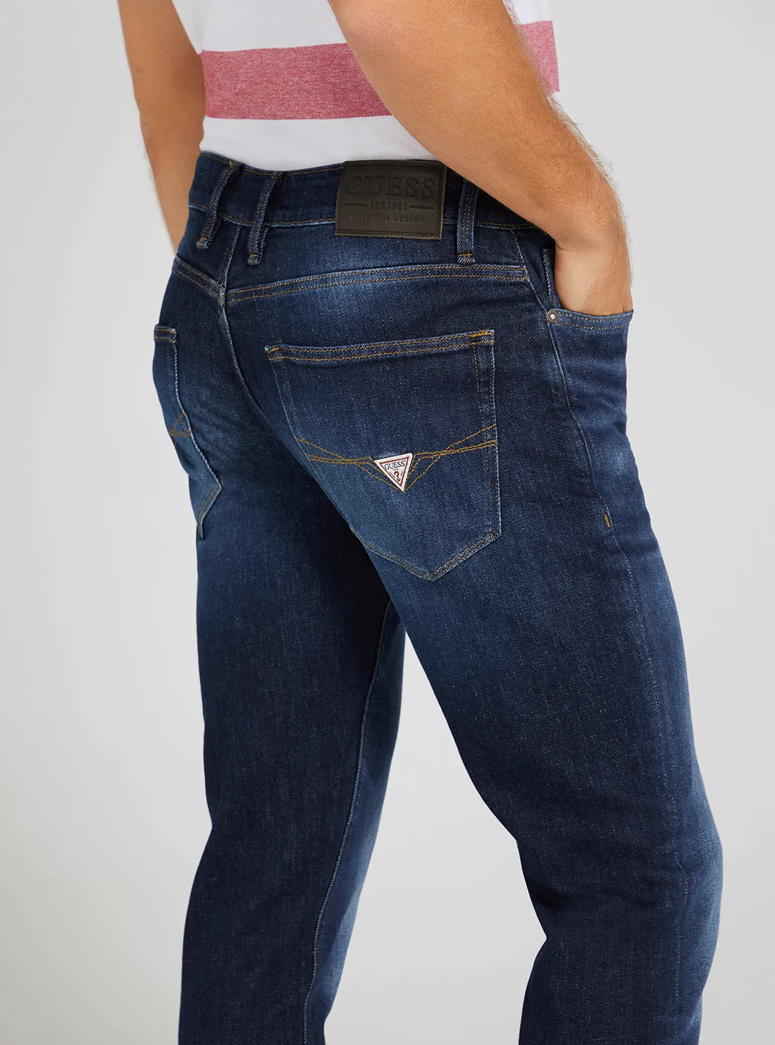 Eco Low Rise Skinny Fit Angels Denim Jeans In Carry Dark Wash