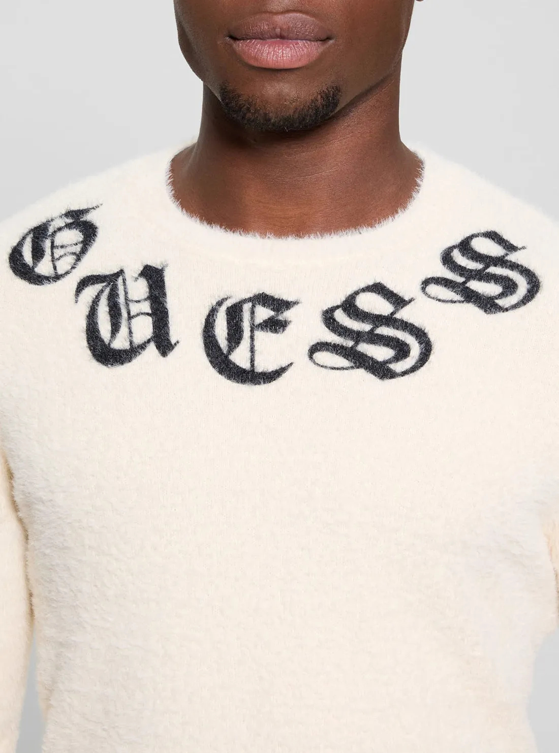 Eddy Crew Neck Gothic Logo Sweater