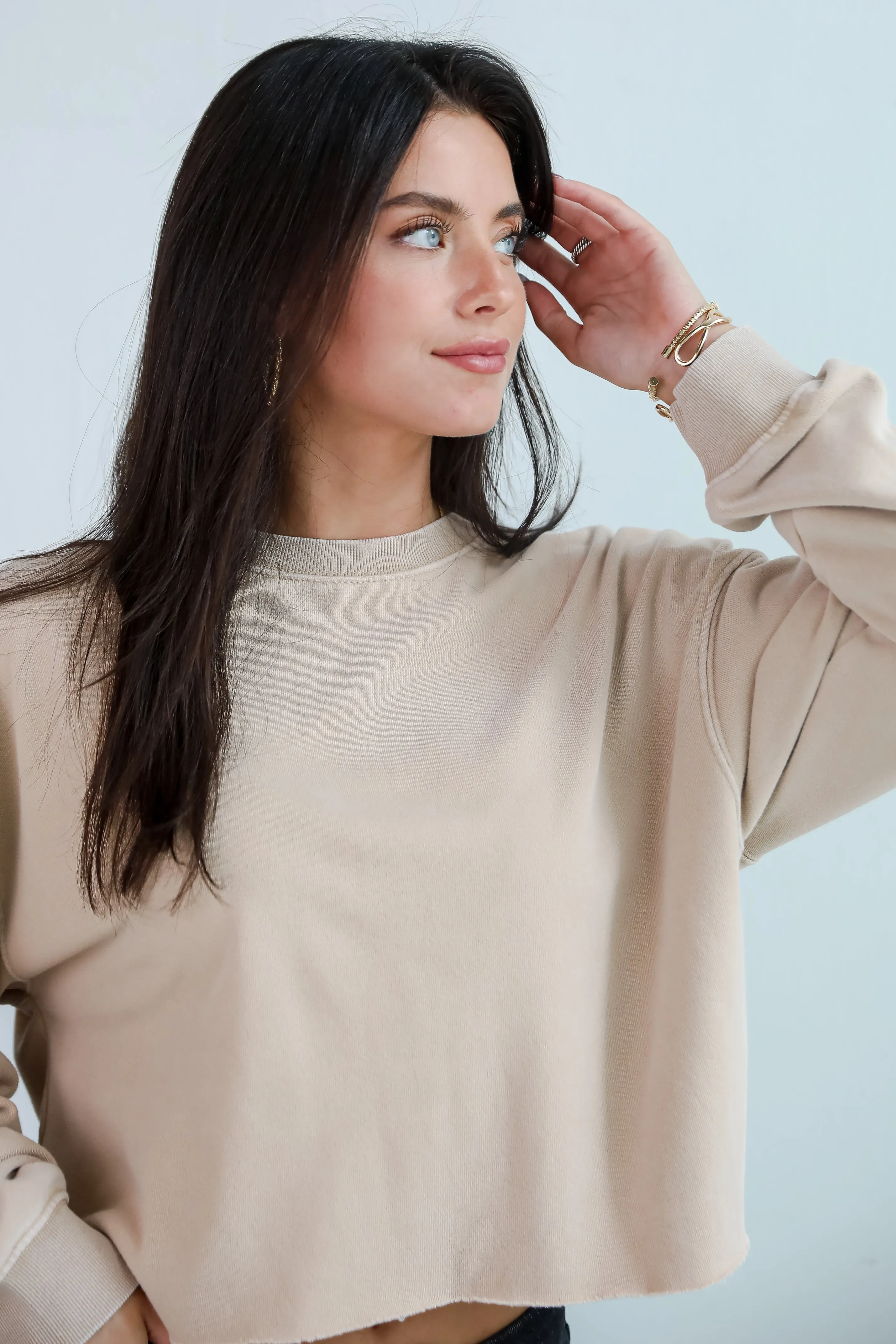 FINAL SALE - Chill Out Cropped Pullover - DU DEAL