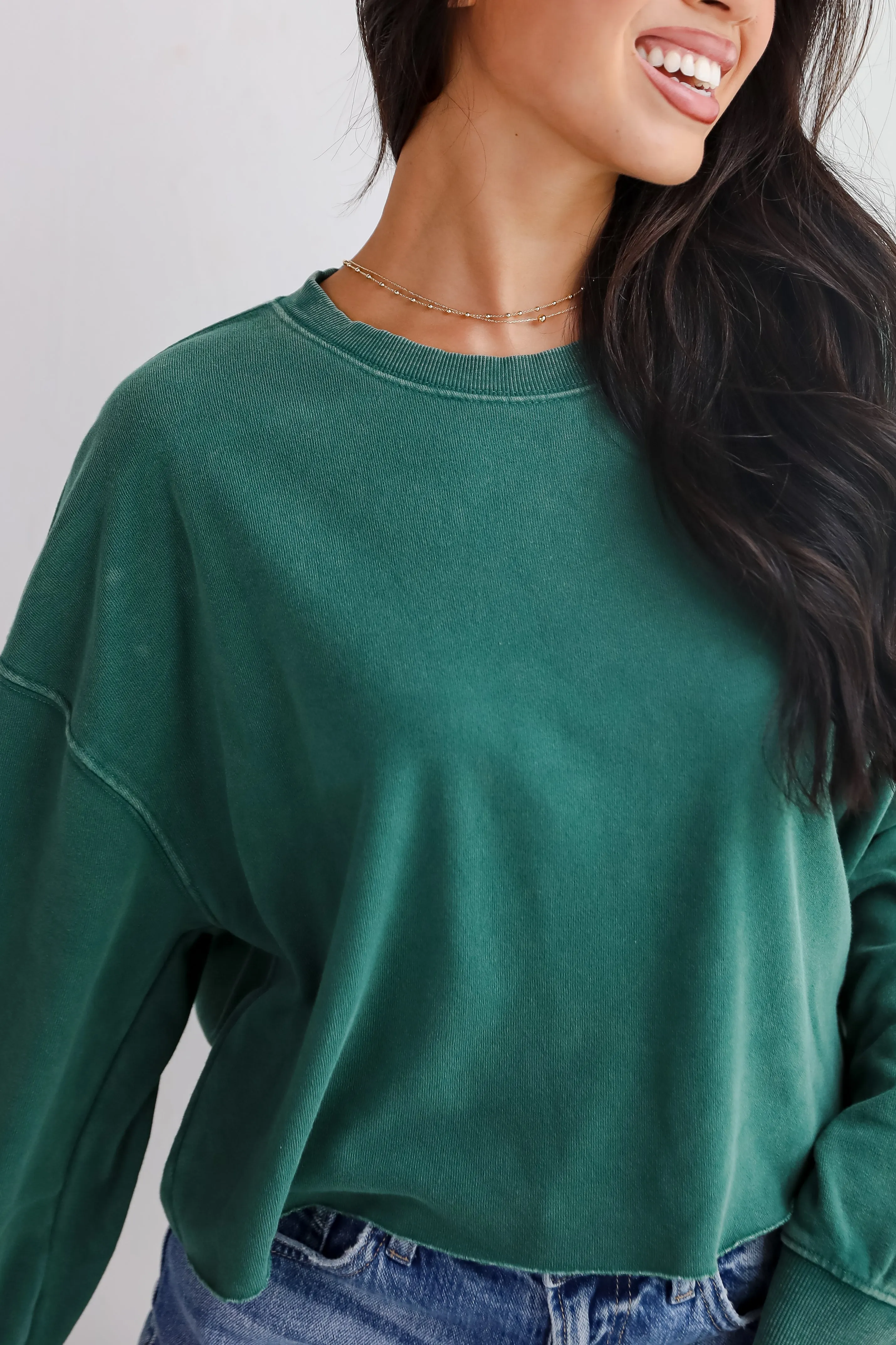 FINAL SALE - Chill Out Cropped Pullover - DU DEAL
