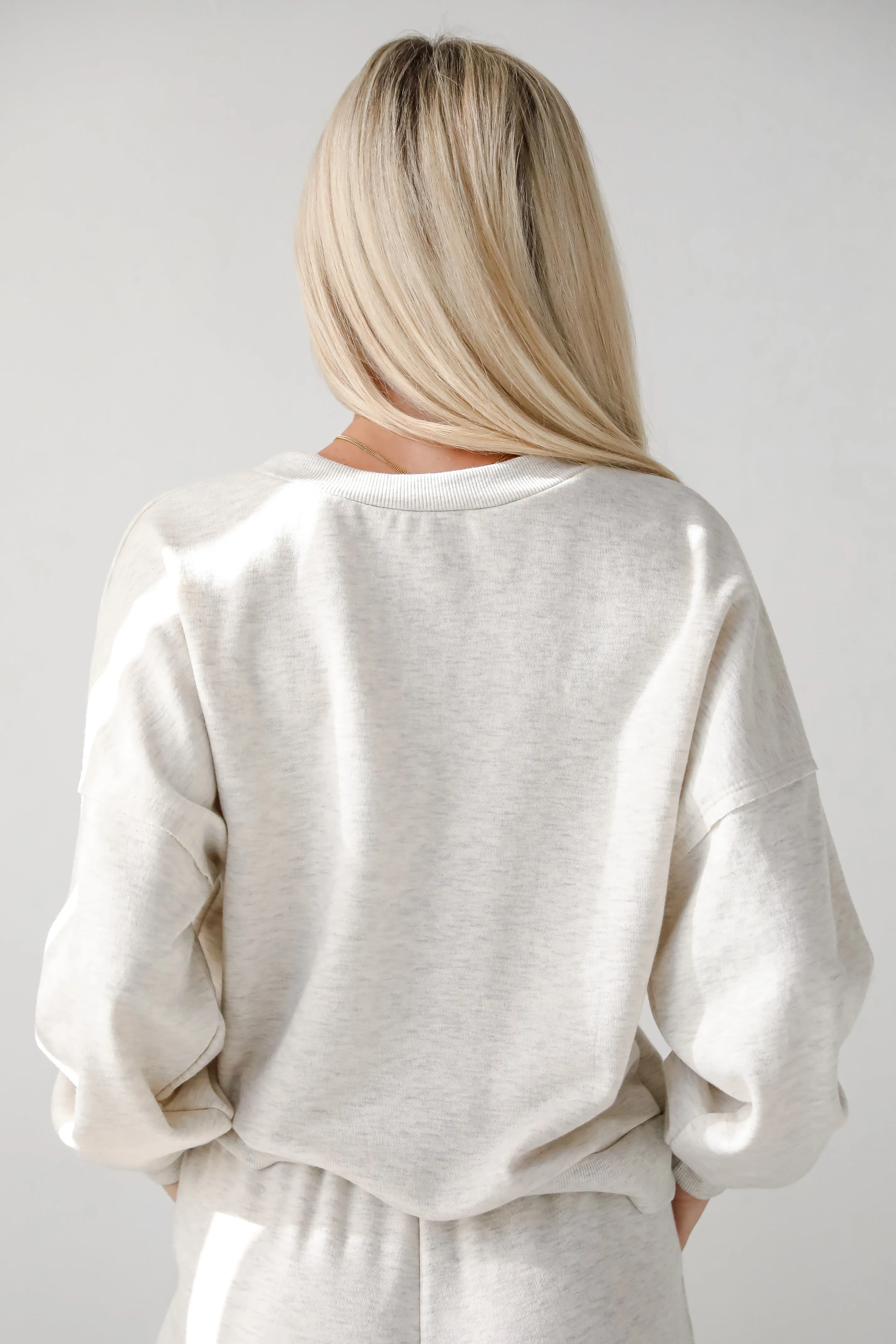 FINAL SALE - Comfy Always Light Grey Pullover