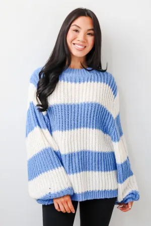 FINAL SALE - Cozy Aesthetic Striped Oversized Sweater