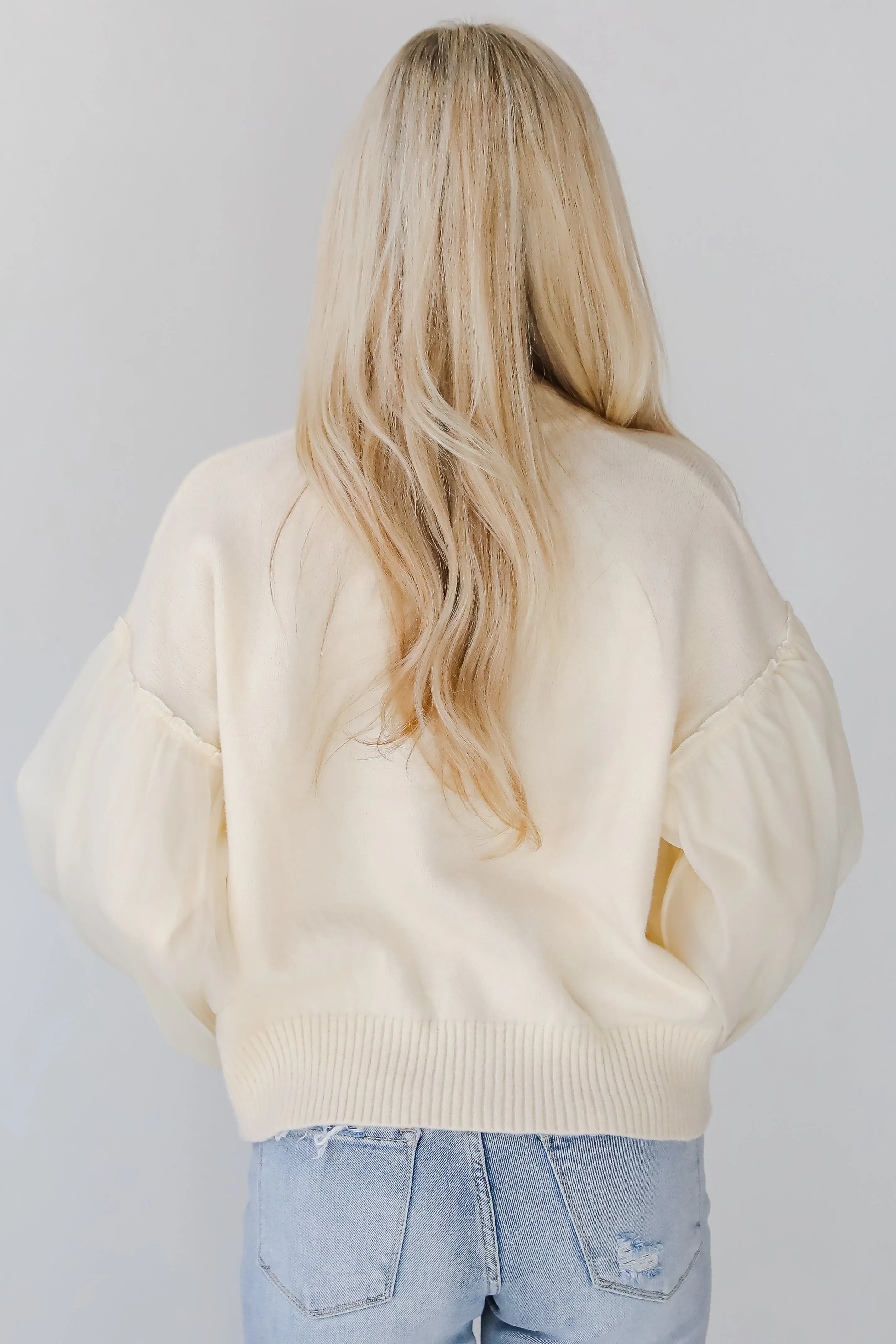 FINAL SALE - Elegant Perception Cream Sweater