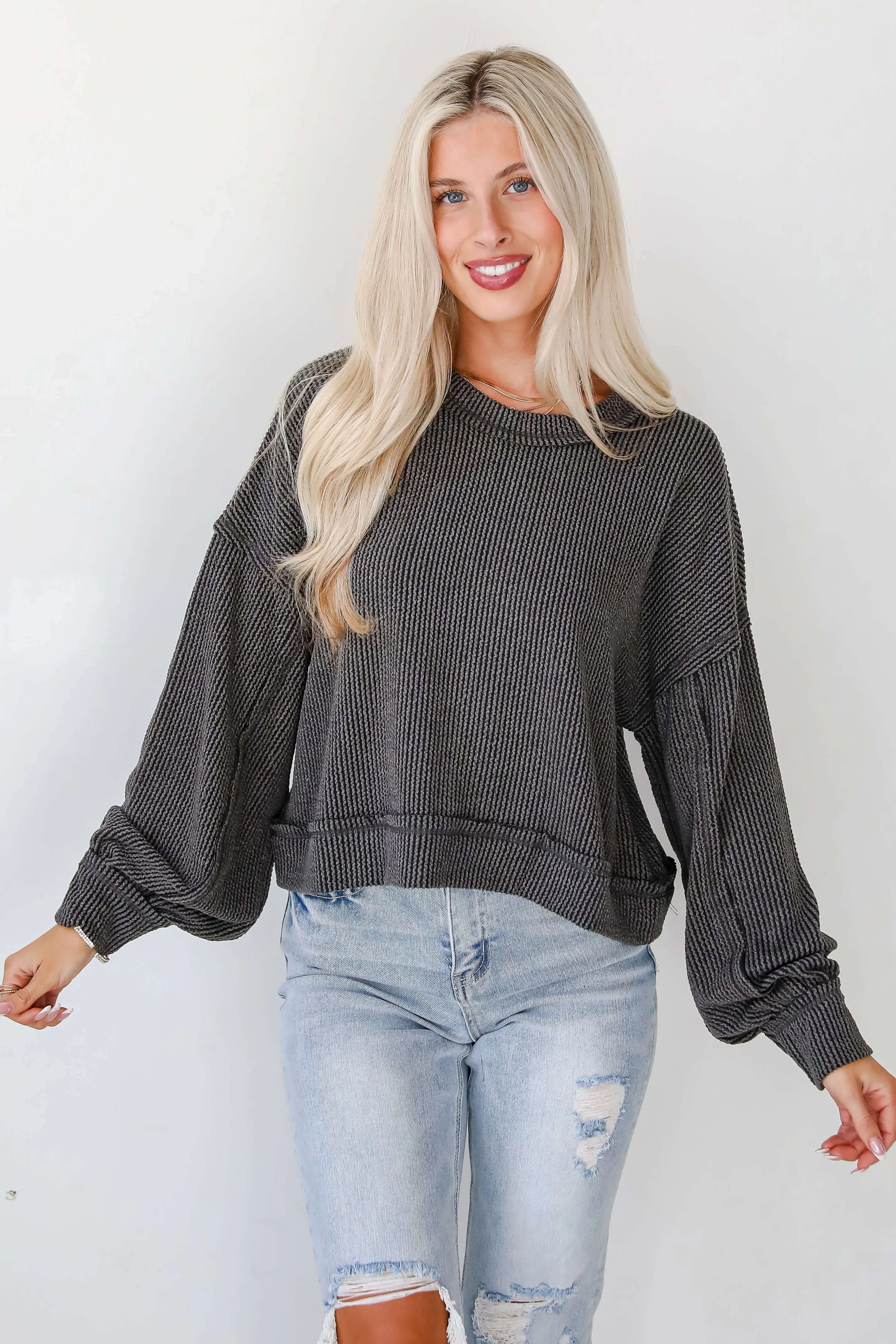 FINAL SALE - Meghan Corded Top - DOORBUSTER