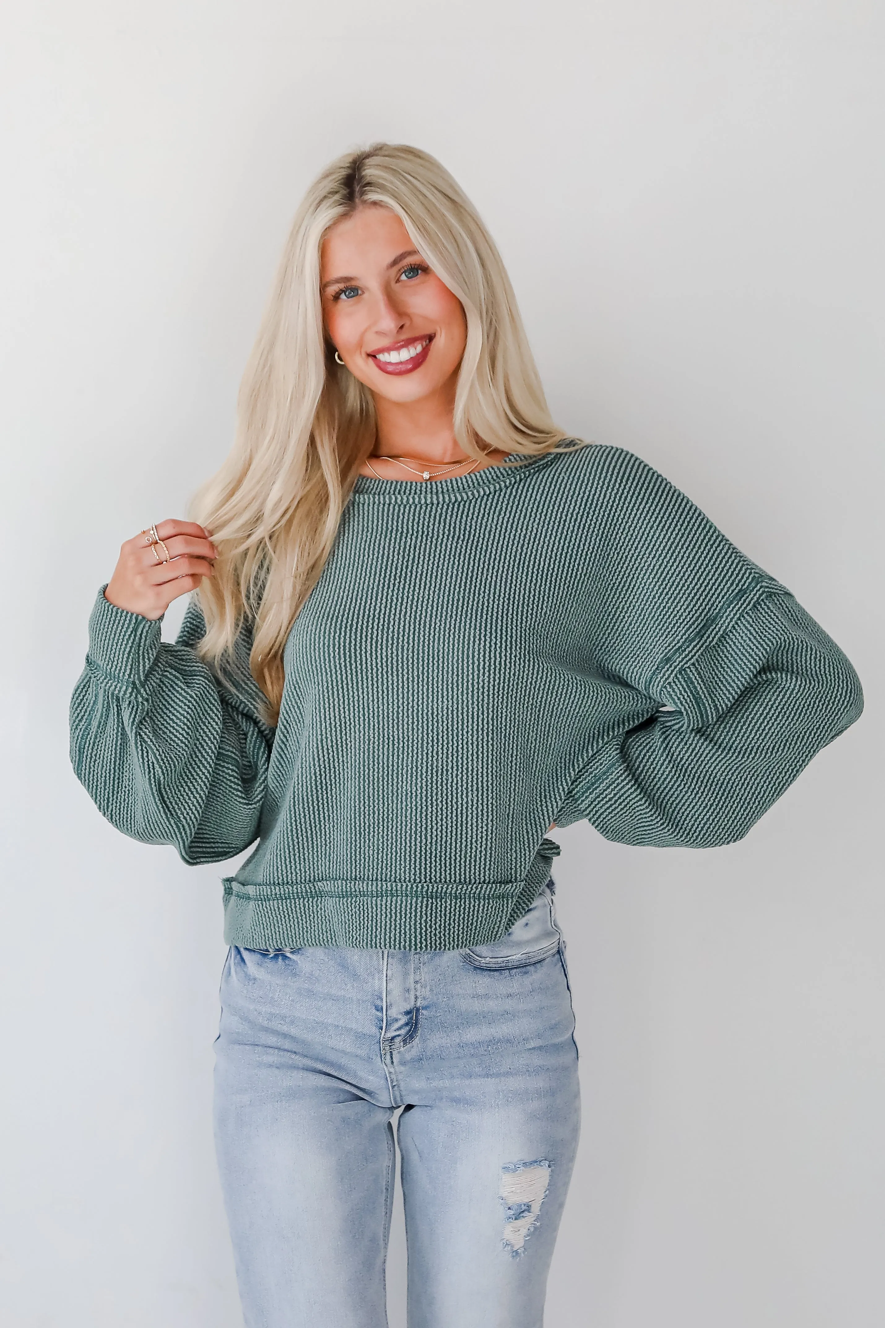 FINAL SALE - Meghan Corded Top - DOORBUSTER
