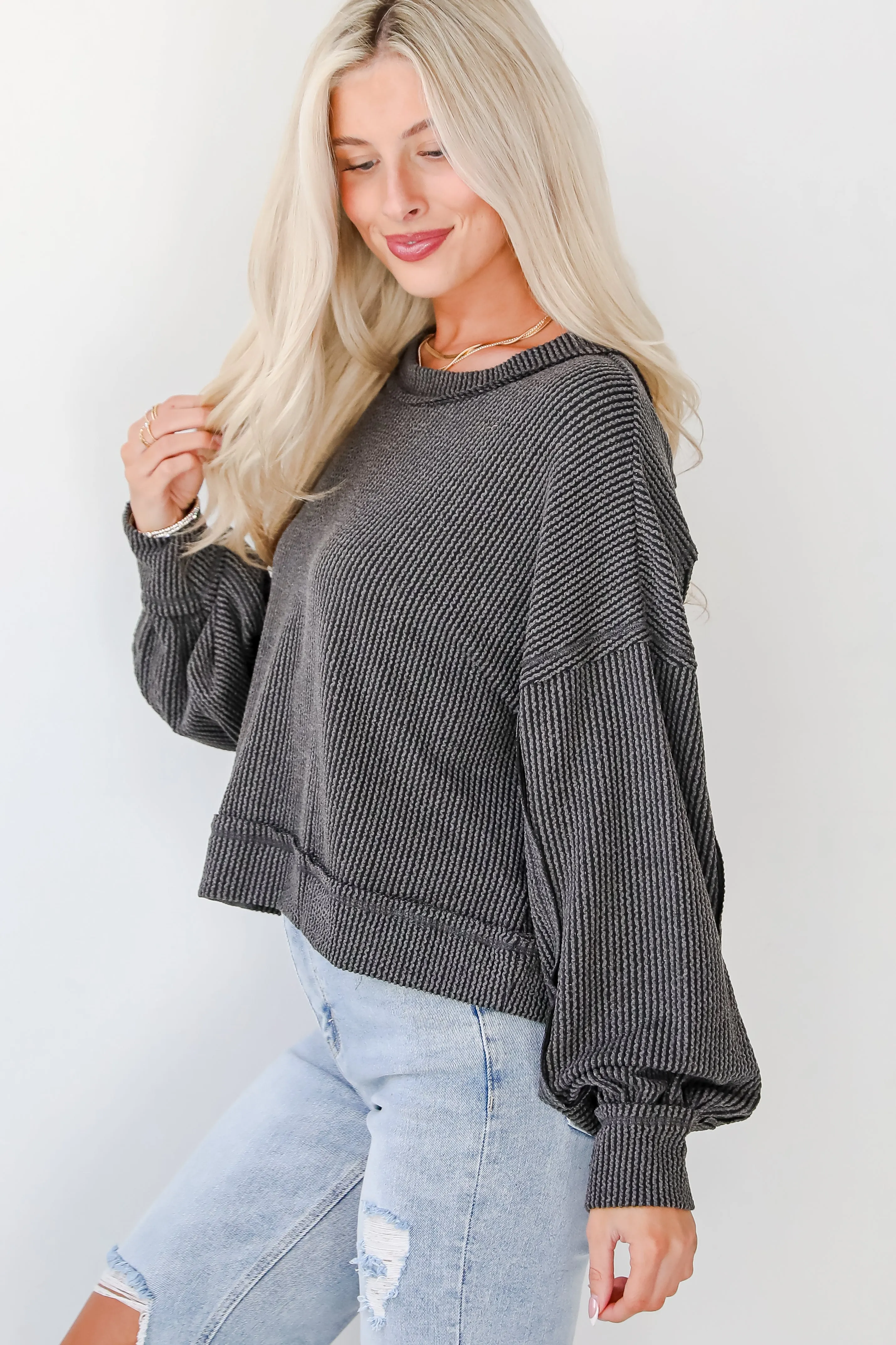 FINAL SALE - Meghan Corded Top - DOORBUSTER