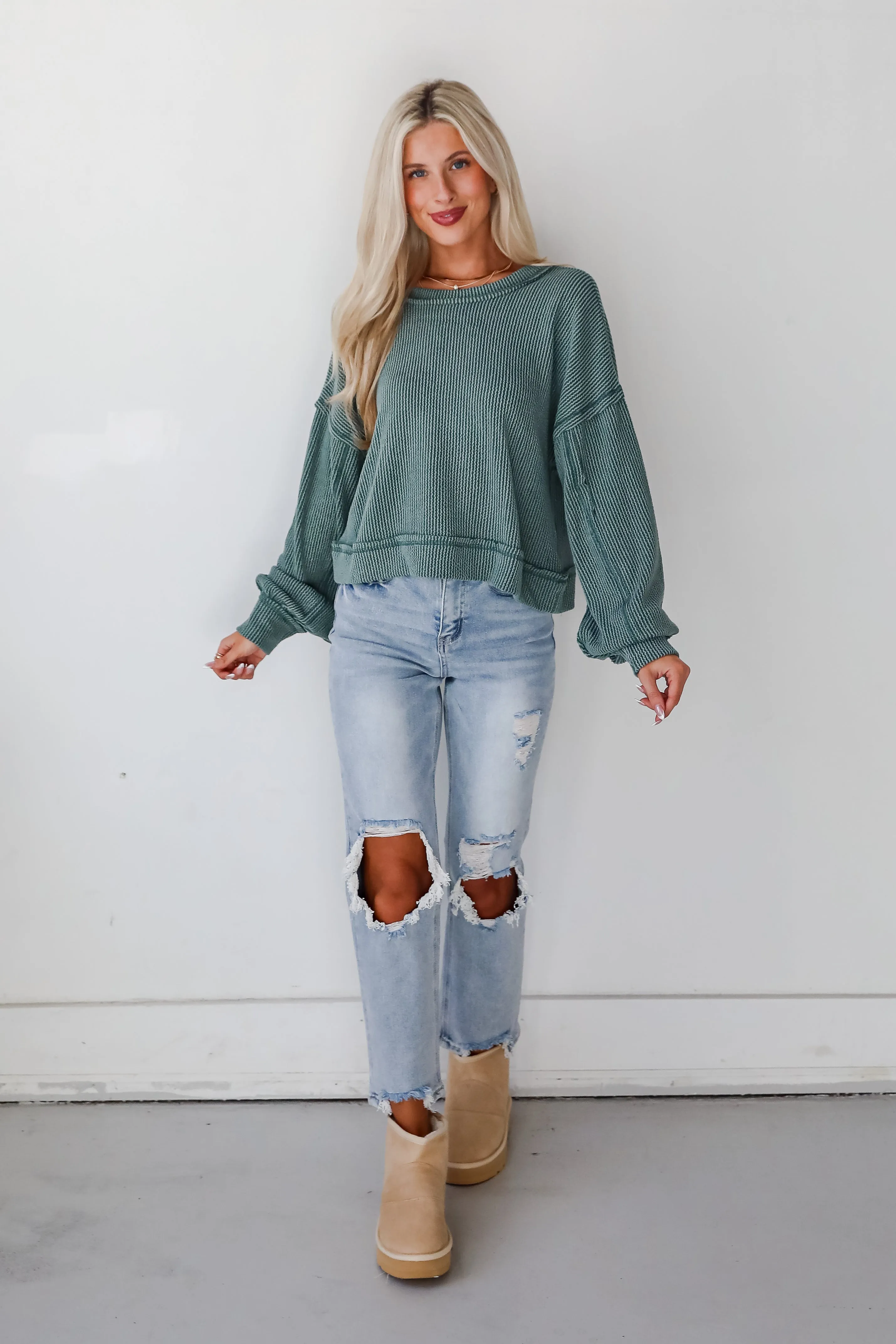 FINAL SALE - Meghan Corded Top - DOORBUSTER
