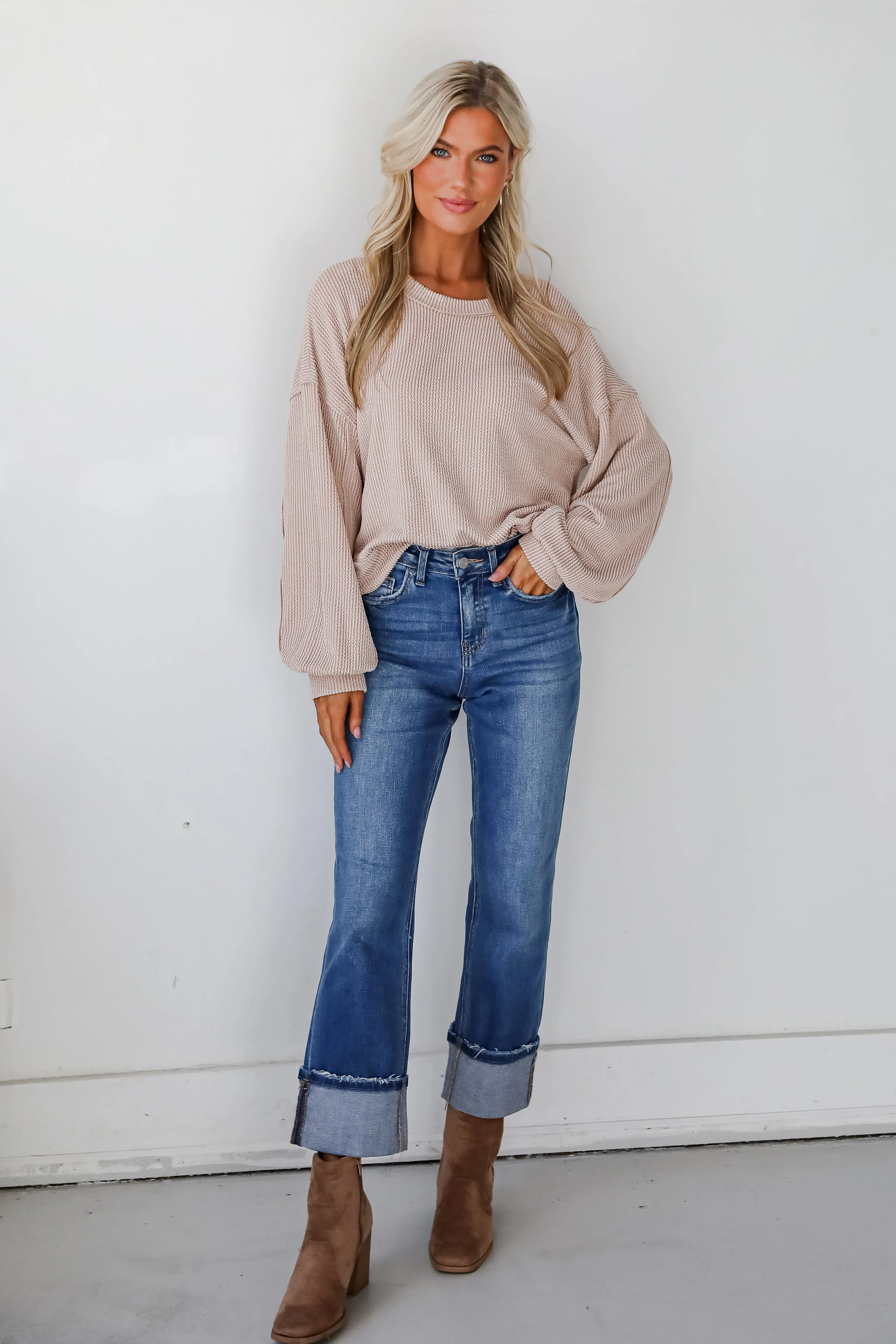 FINAL SALE - Meghan Corded Top - DOORBUSTER