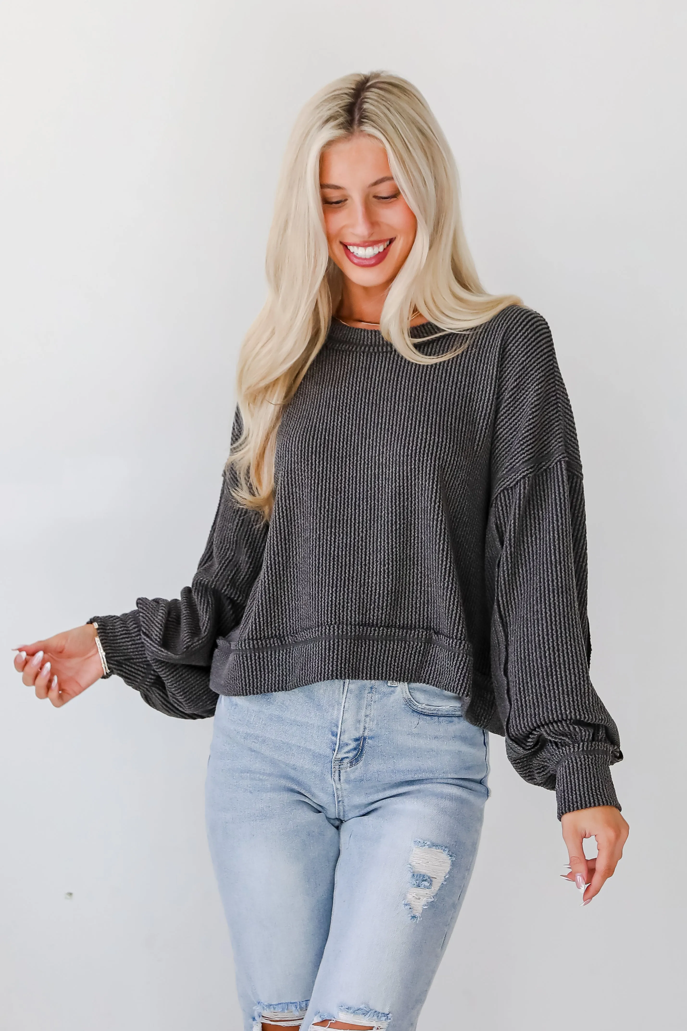 FINAL SALE - Meghan Corded Top - DOORBUSTER