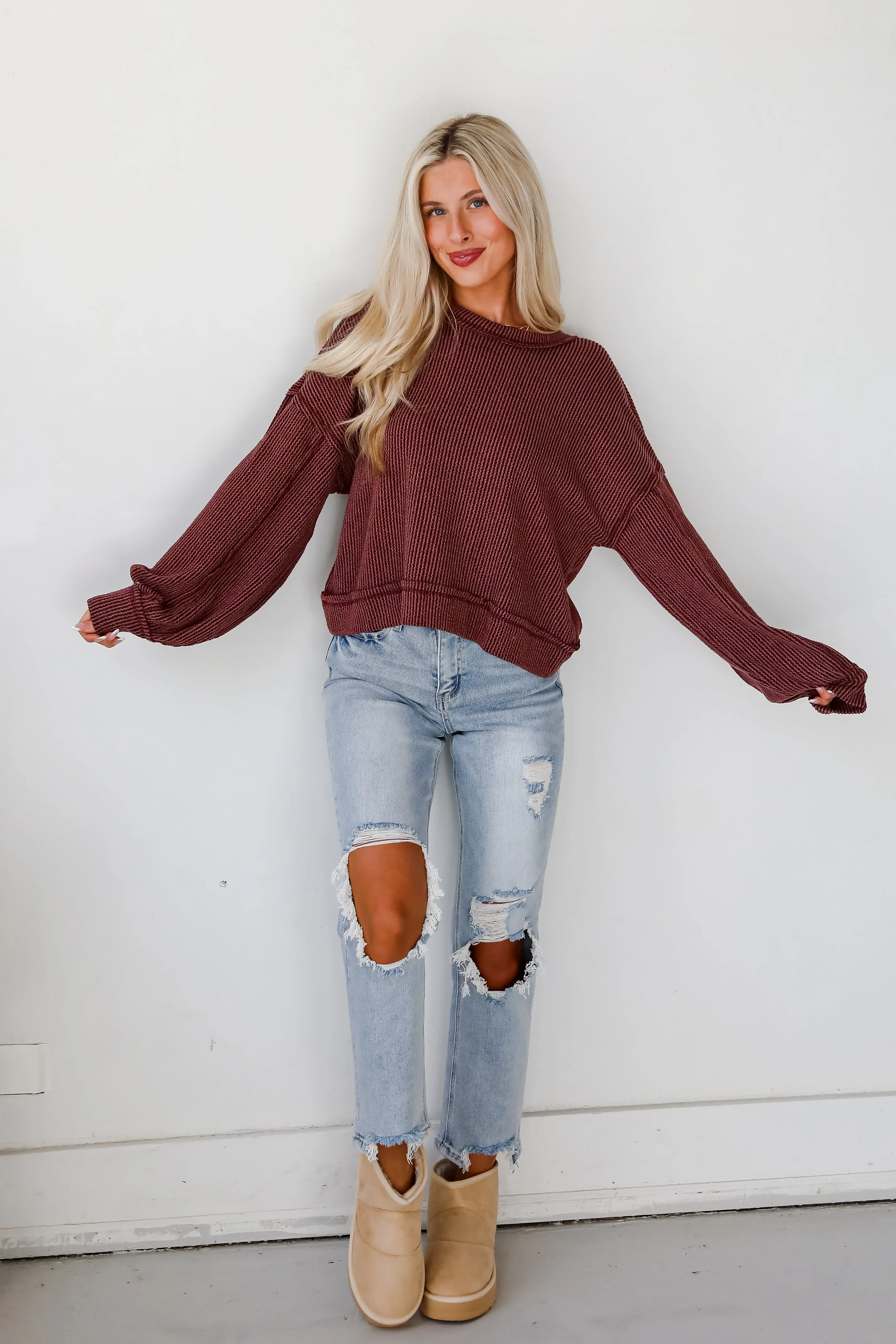 FINAL SALE - Meghan Corded Top - DOORBUSTER