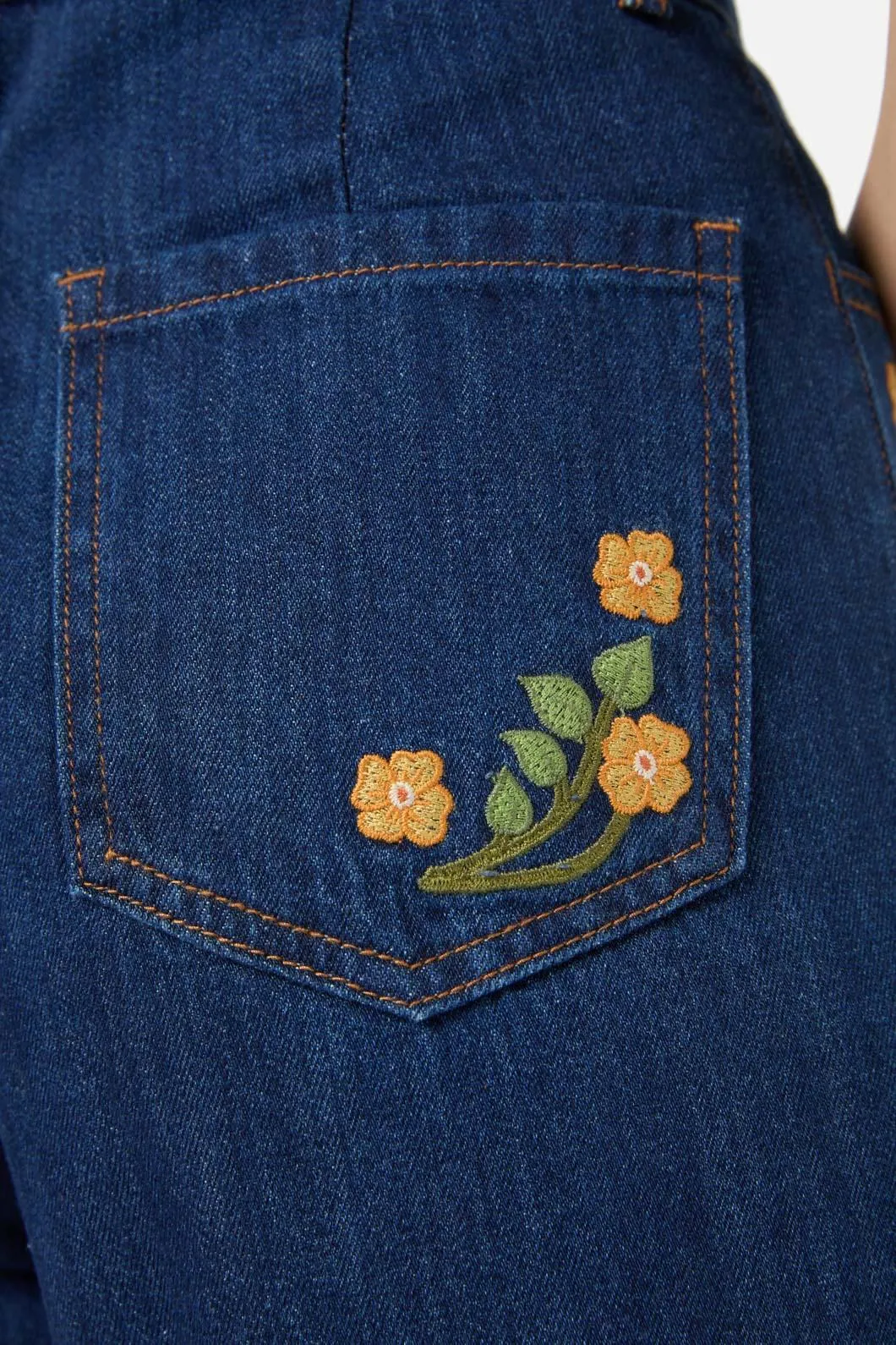 Flower Child Embroidered Jean