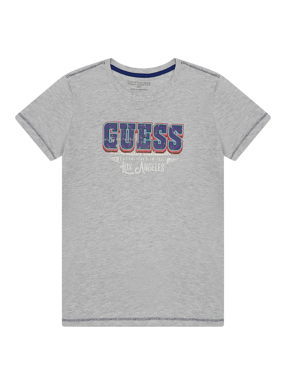 Grey American Tradition Logo T-Shirt (2-7)