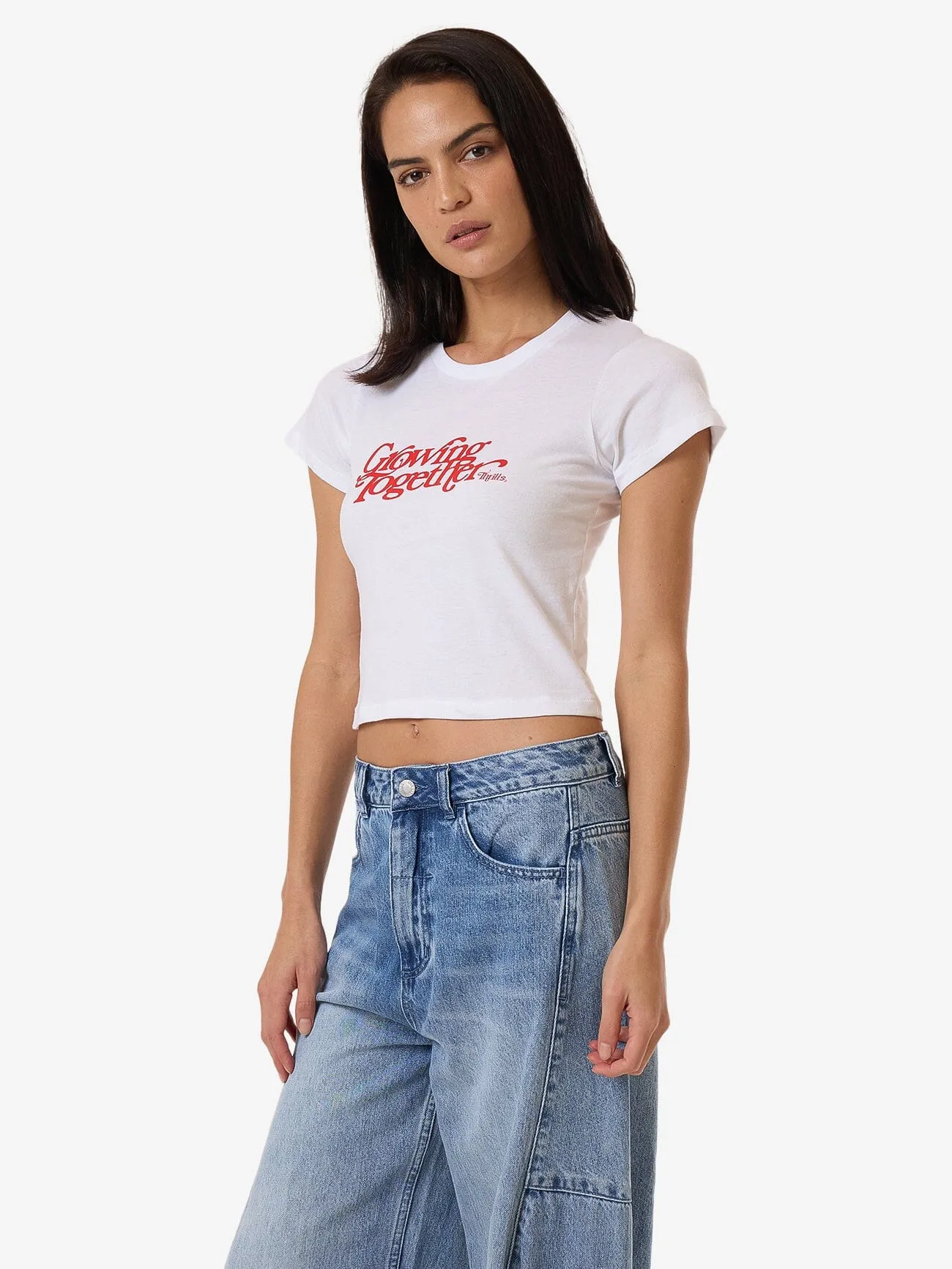 Growing Together Mini Tee - White