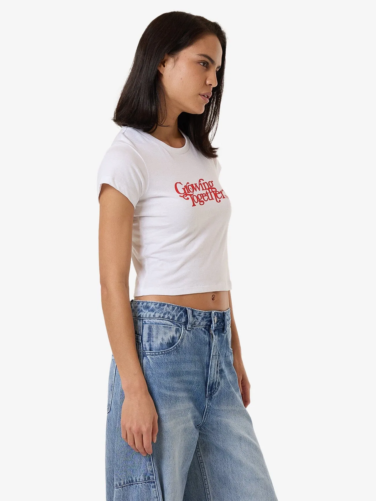 Growing Together Mini Tee - White