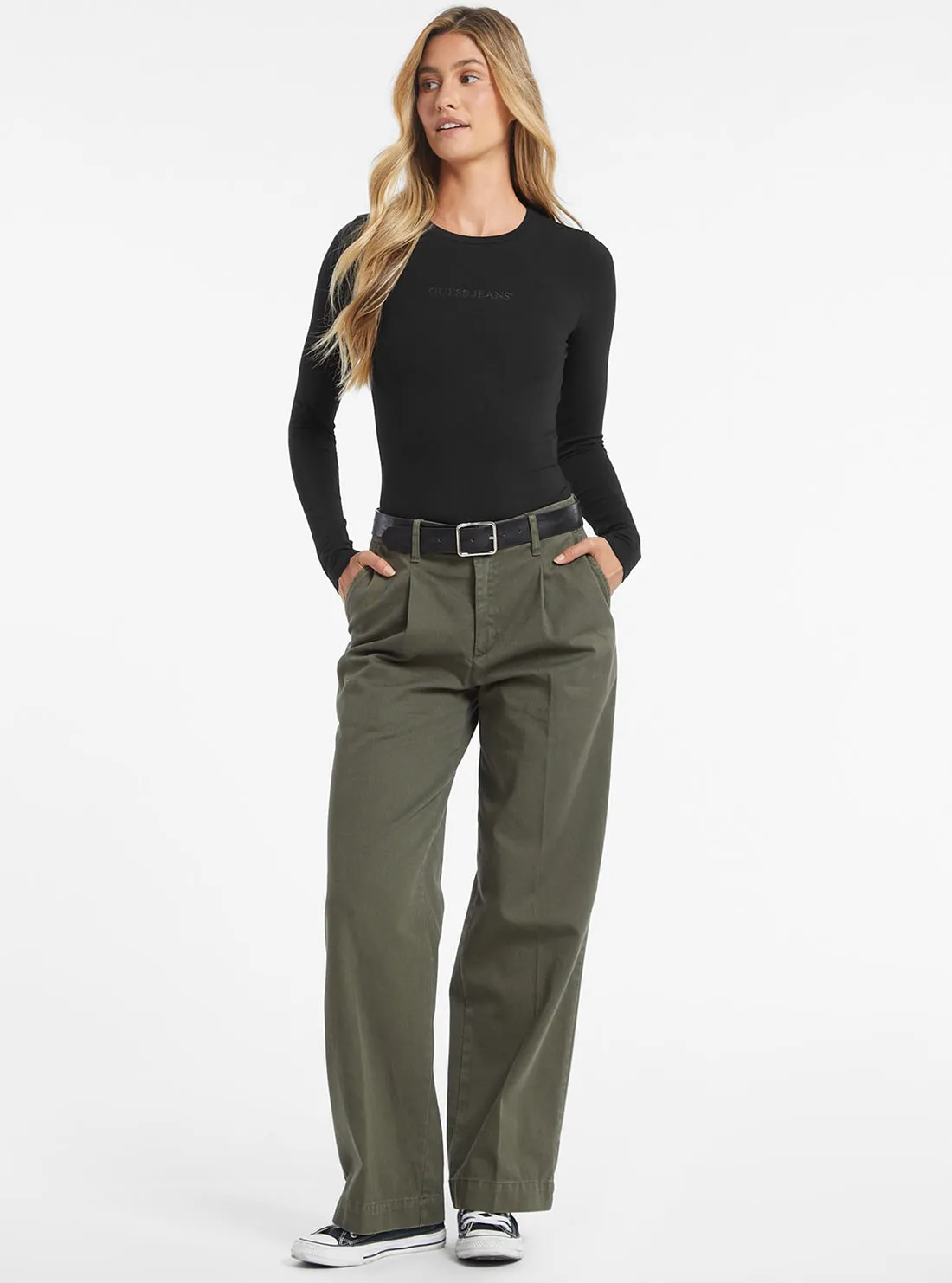 GUESS Jeans Black Bodysuit Top
