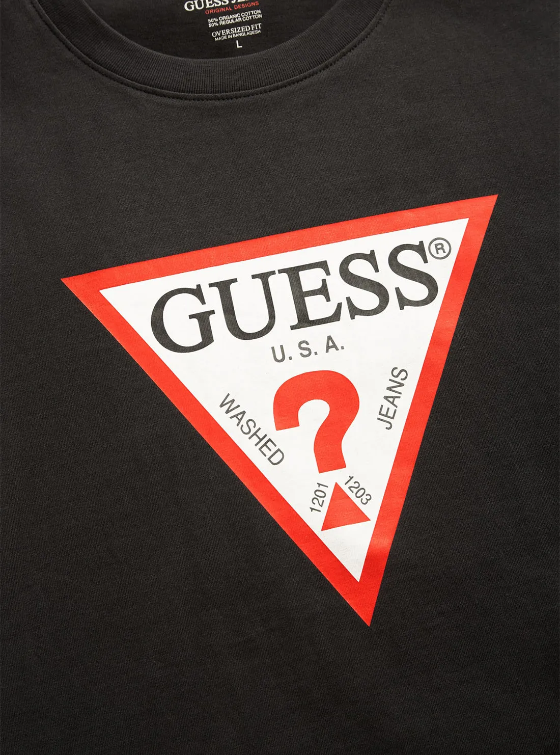 Guess Jeans Black Logo T-Shirt