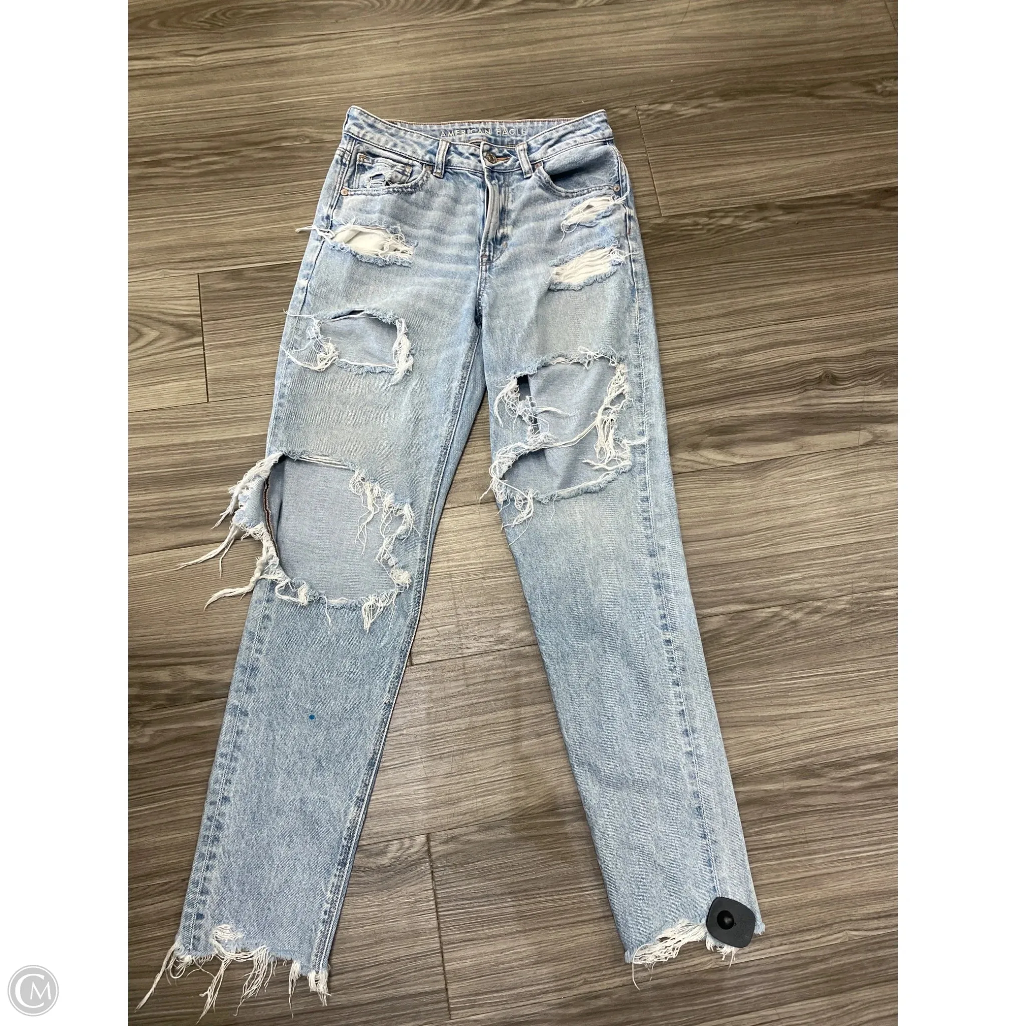 Jeans Boyfriend By American Eagle In Blue, Size: 4