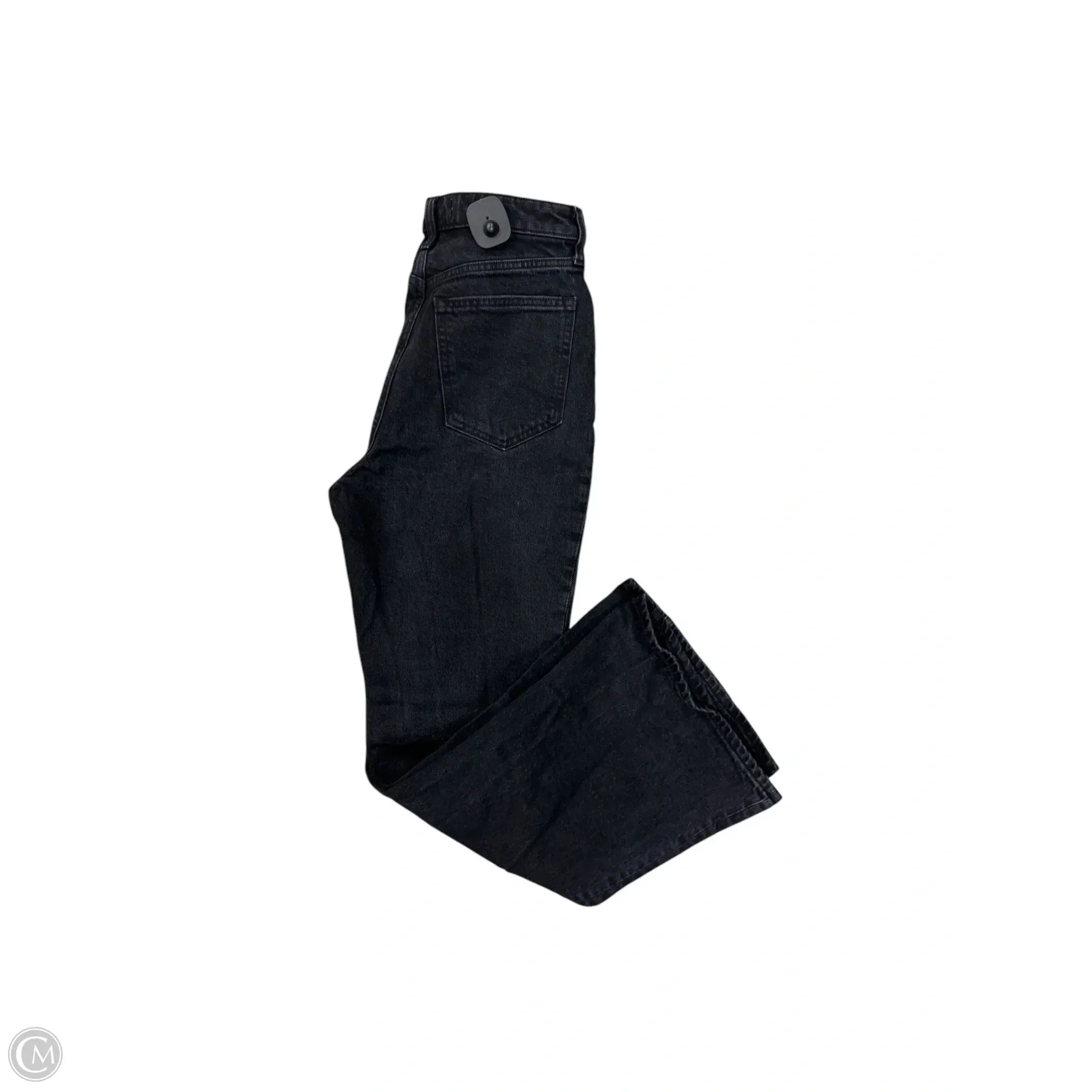 Jeans Flared By Abercrombie And Fitch In Black Denim, Size: 6p