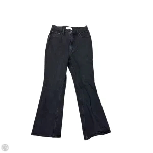 Jeans Flared By Abercrombie And Fitch In Black Denim, Size: 6p