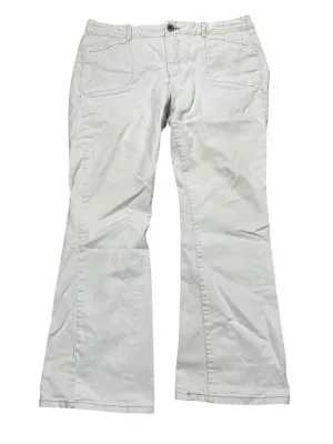Jeans Flared By Levis In White Denim, Size:16