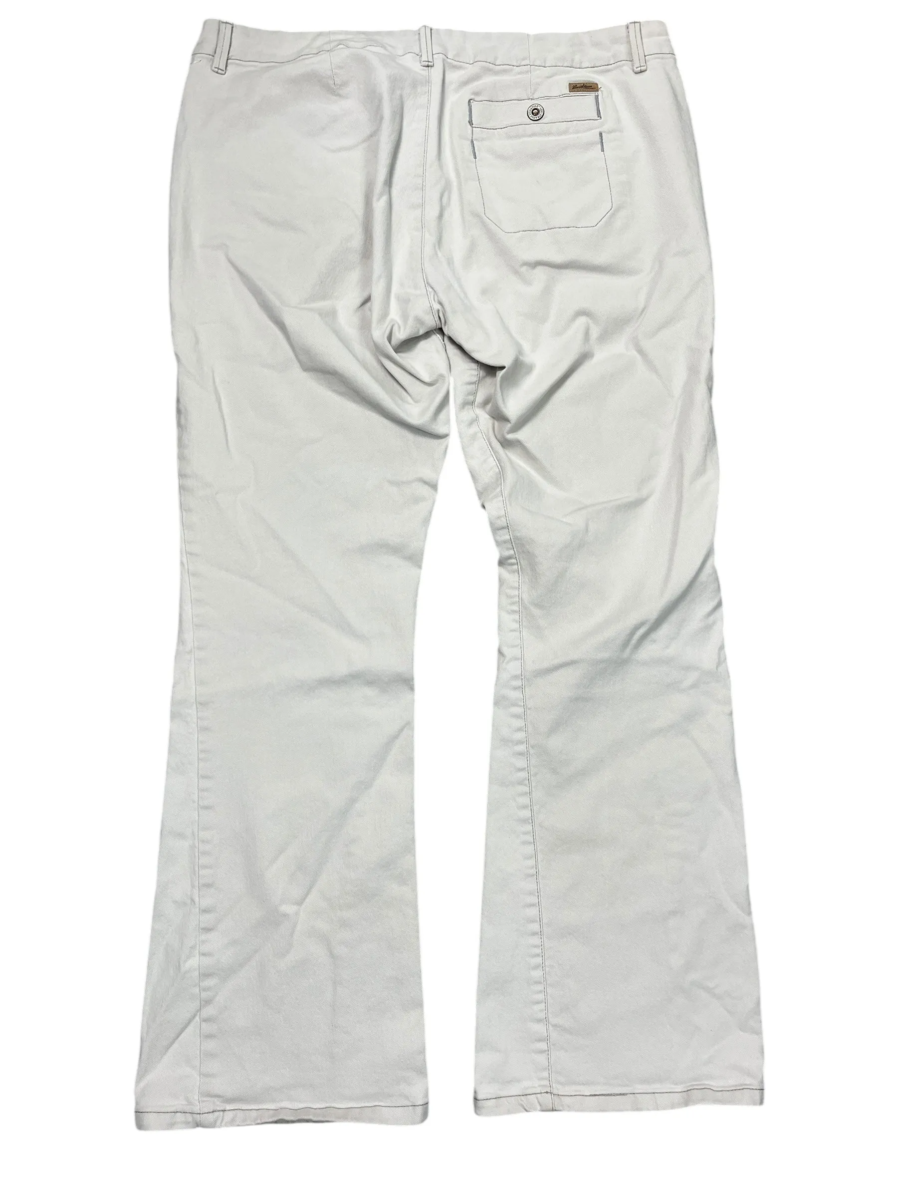 Jeans Flared By Levis In White Denim, Size:16