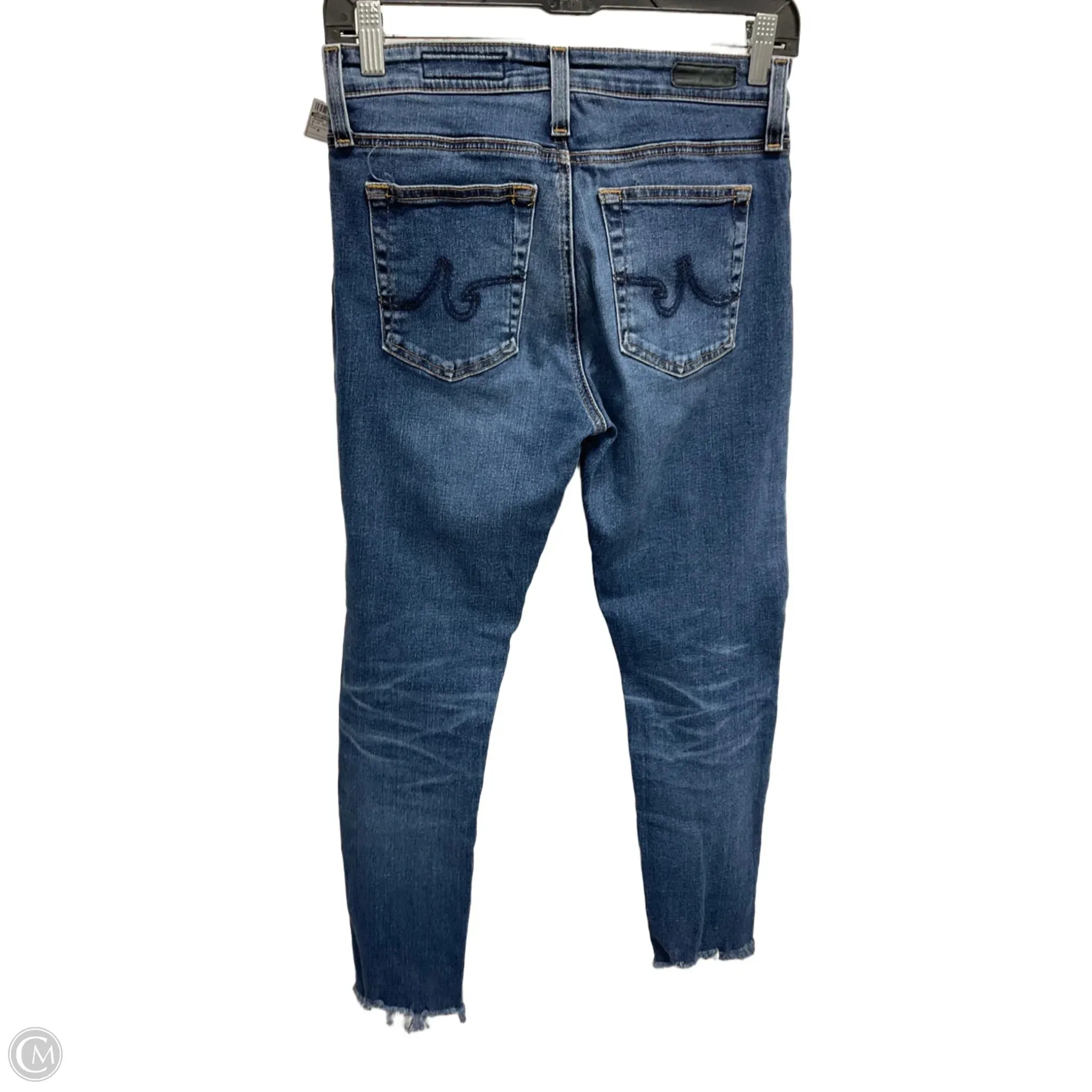 Jeans Skinny By Adriano Goldschmied In Blue Denim, Size: 4