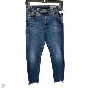 Jeans Skinny By Adriano Goldschmied In Blue Denim, Size: 4