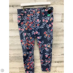 Jeans Skinny By Citizens Of Humanity In Floral Print, Size: 10