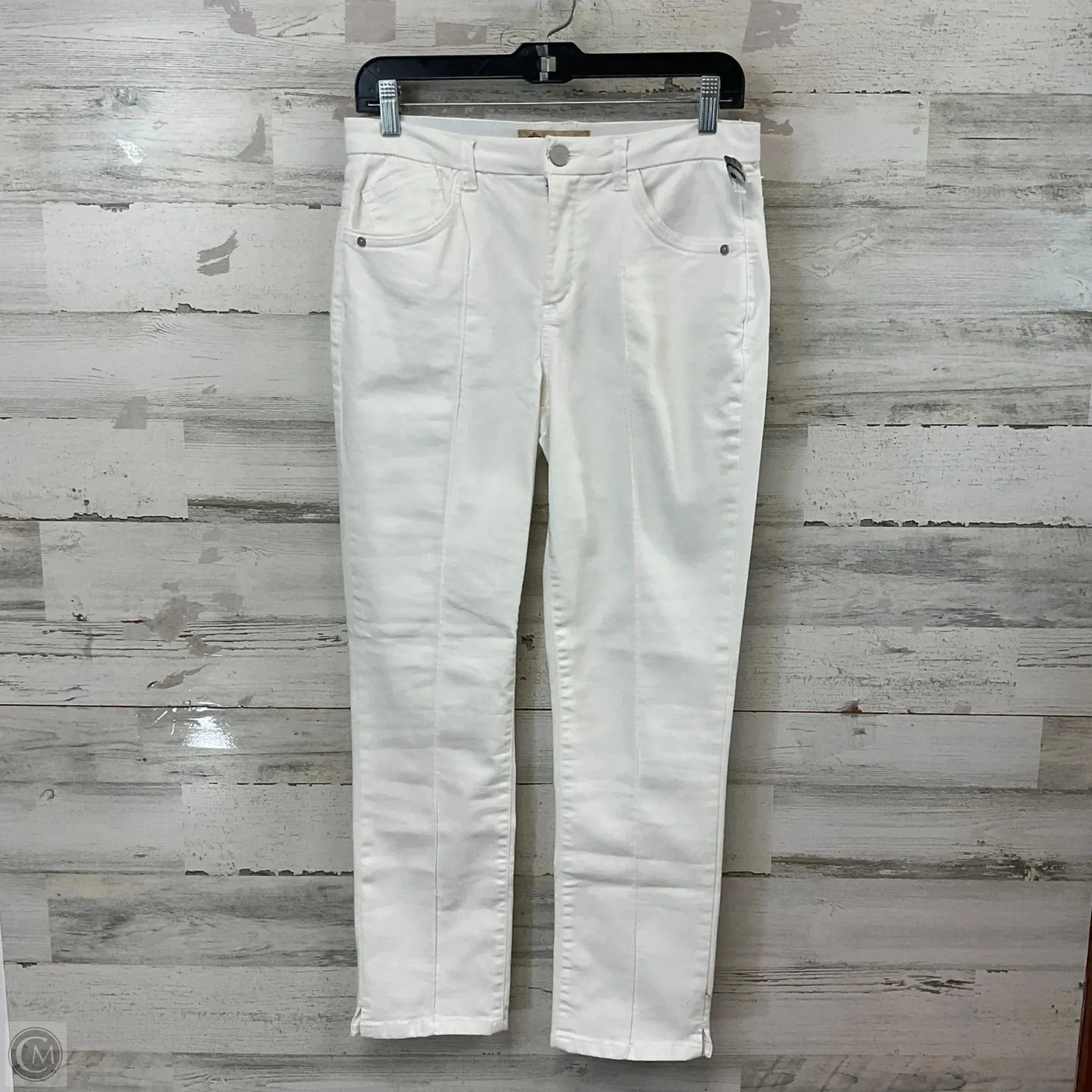 Jeans Skinny By Democracy In White Denim, Size: 4