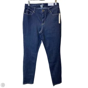 Jeans Skinny By Dressbarn In Blue Denim, Size: 8