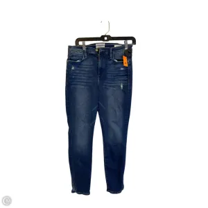 Jeans Skinny By Frame In Blue Denim, Size: 8