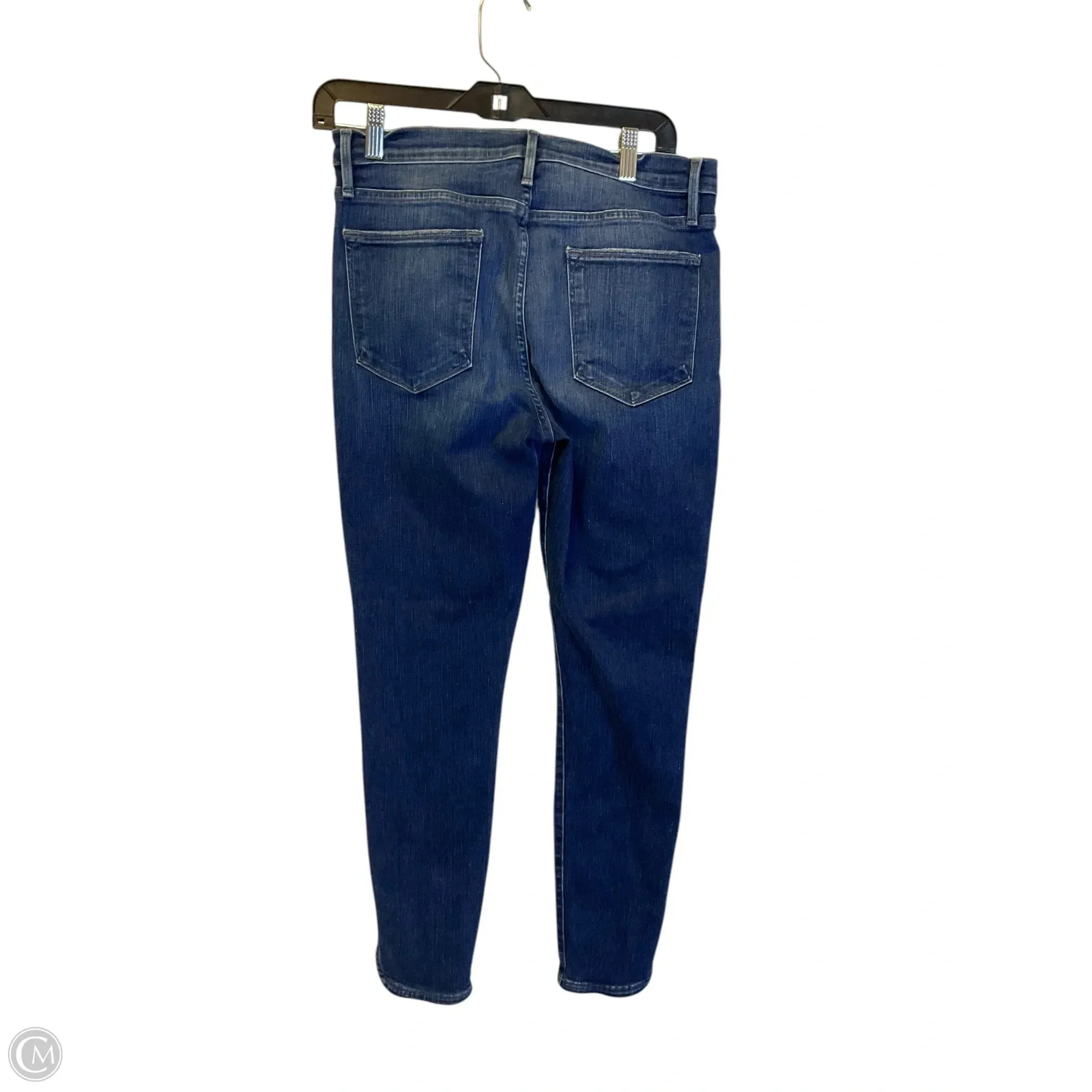 Jeans Skinny By Frame In Blue Denim, Size: 8