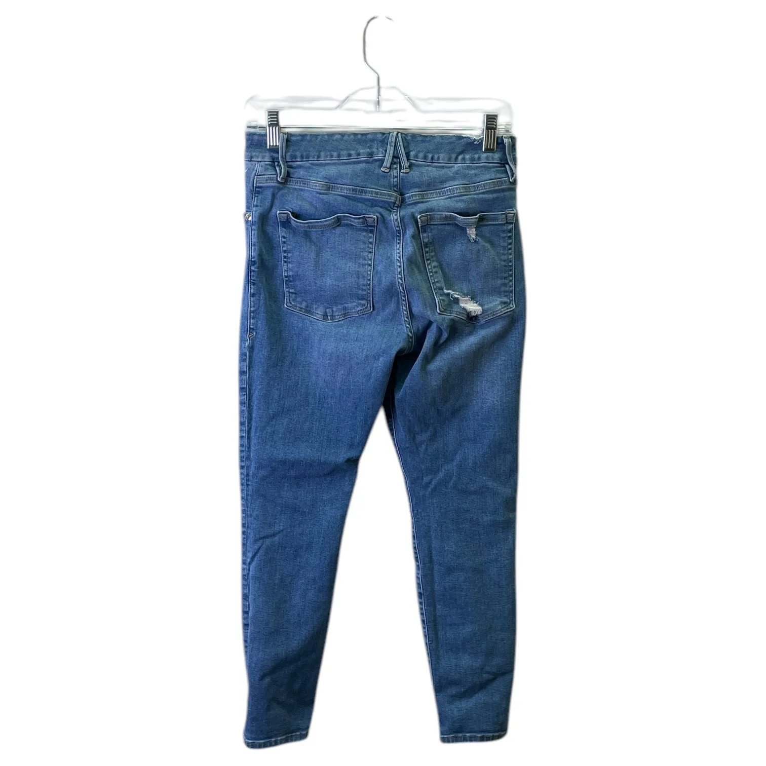 Jeans Skinny By Good American In Blue Denim, Size:8