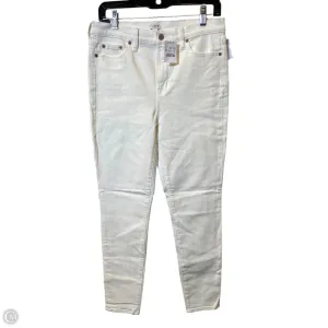 Jeans Skinny By J. Crew In Cream, Size: 8