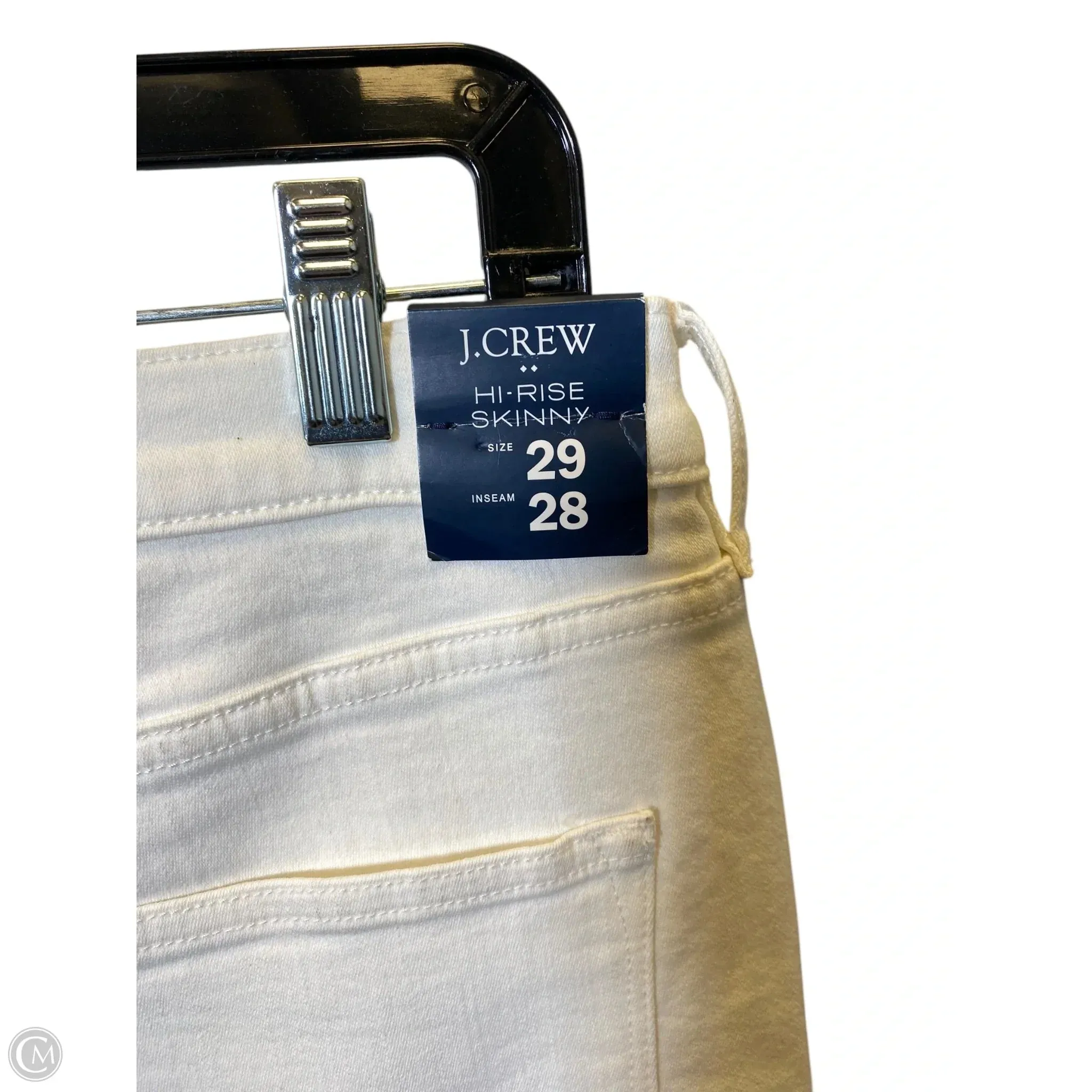 Jeans Skinny By J. Crew In Cream, Size: 8