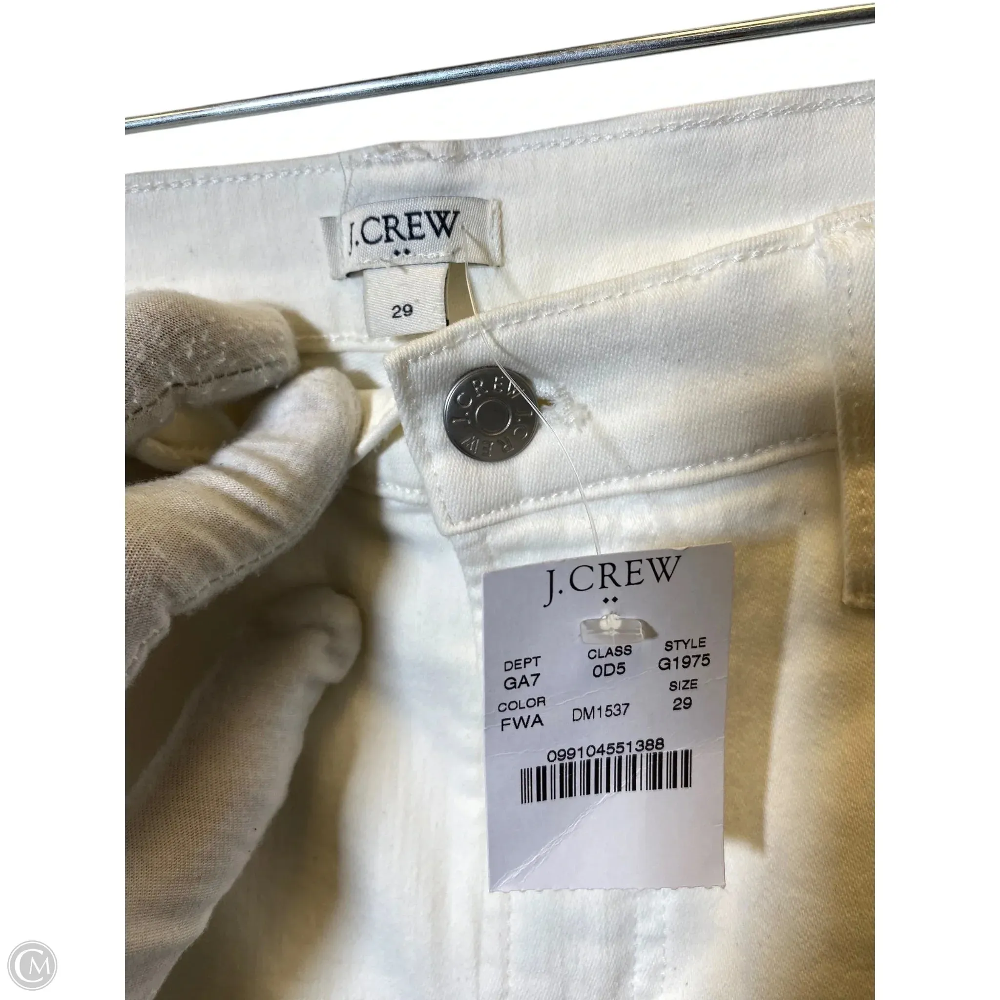 Jeans Skinny By J. Crew In Cream, Size: 8